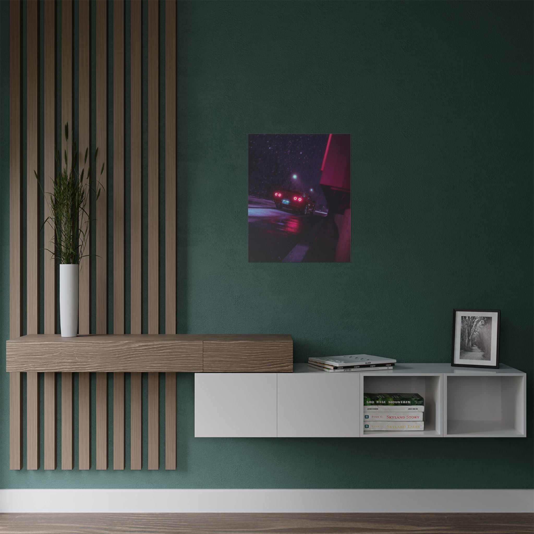 Automotive Neon Wall Poster