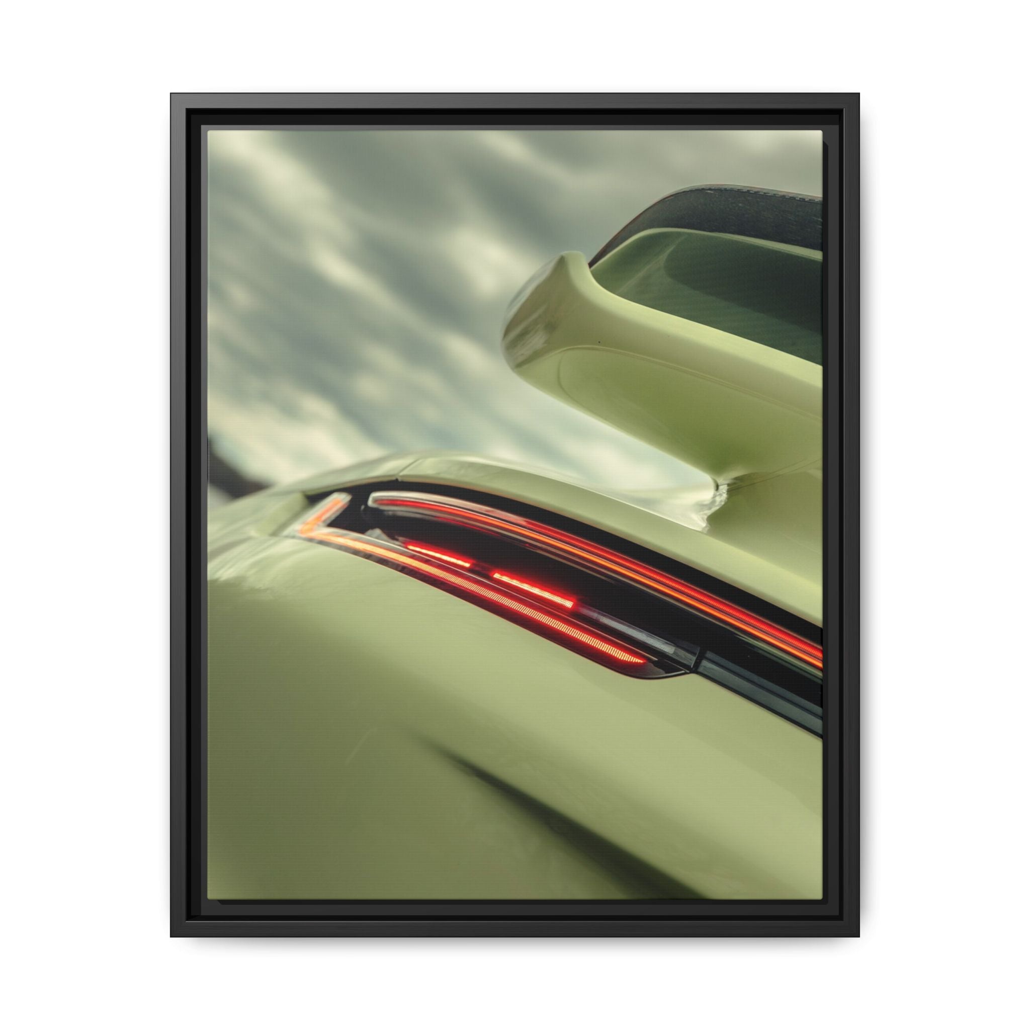 Sports Car Rear Detail Framed Canvas