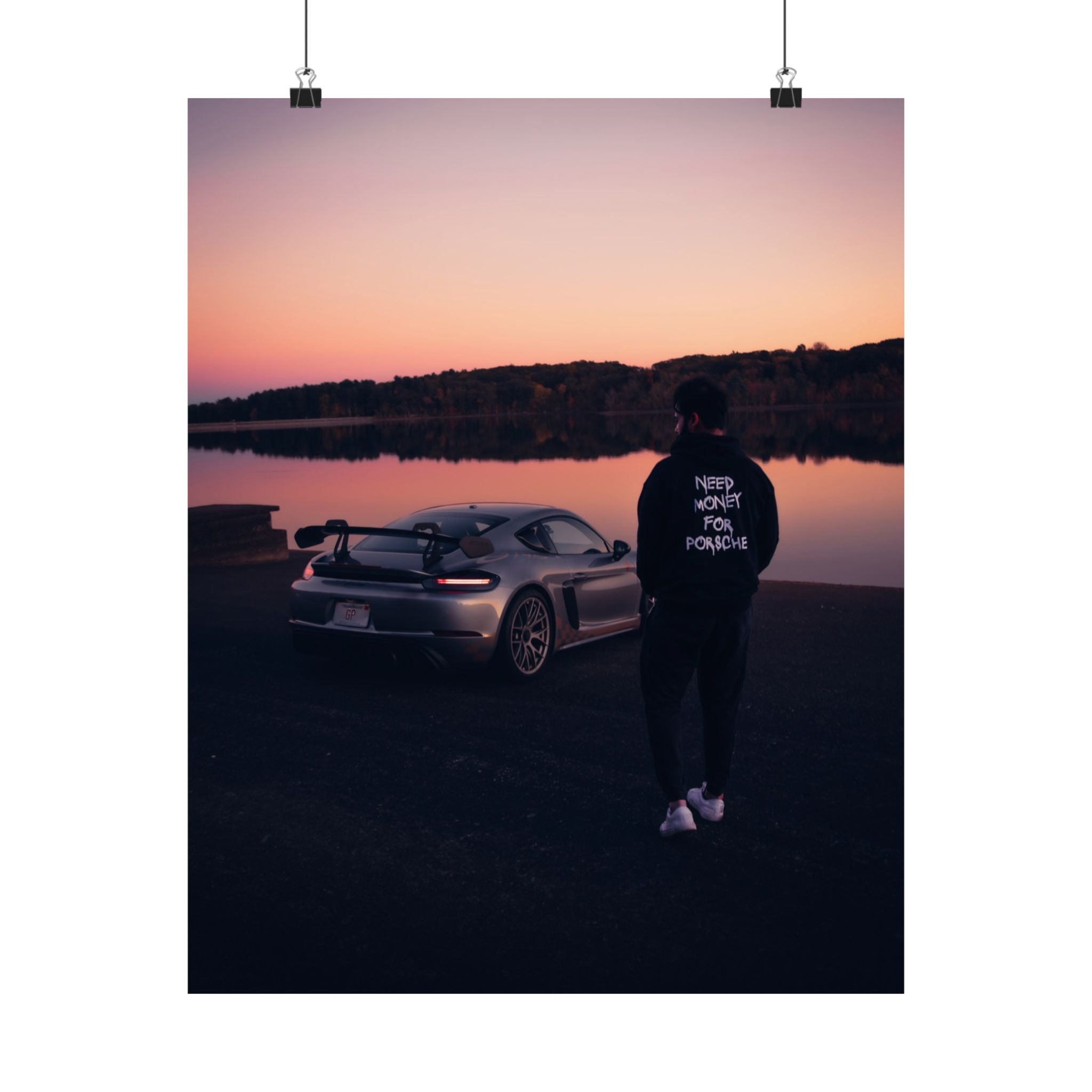 "Need Money For Porsche" Sunset Drive Poster