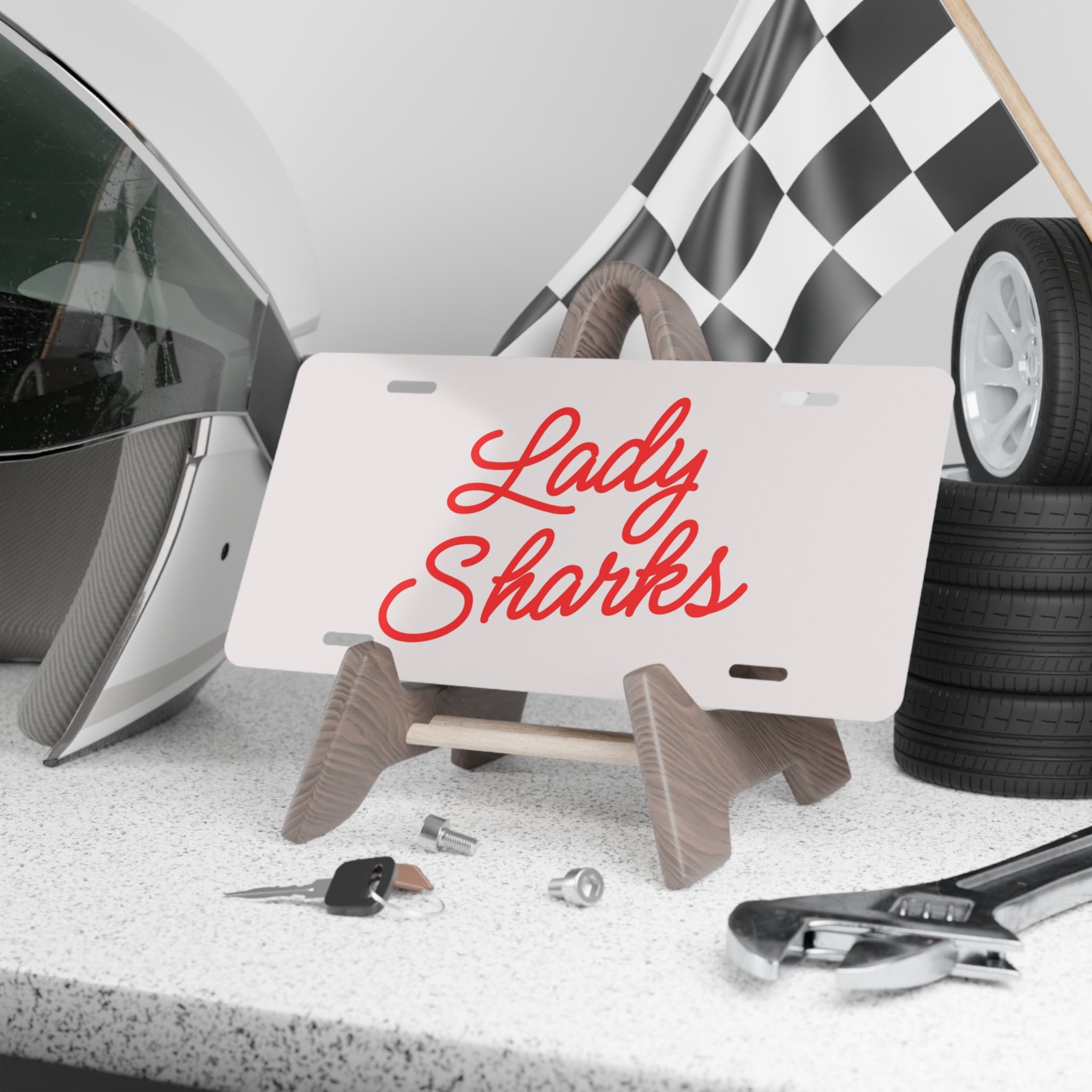 LADY SHARKS Vanity Plate