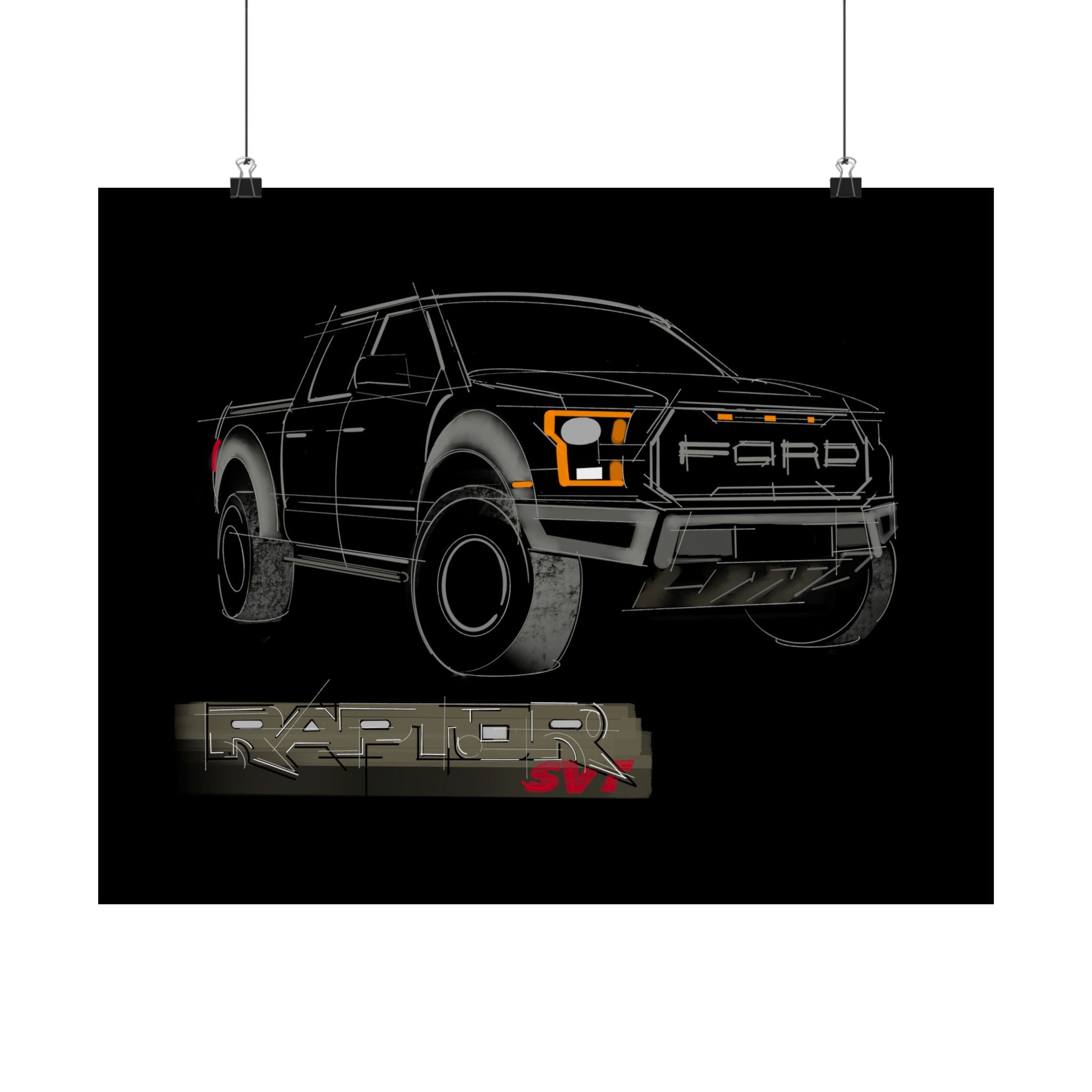 Raptor + Badge Poster