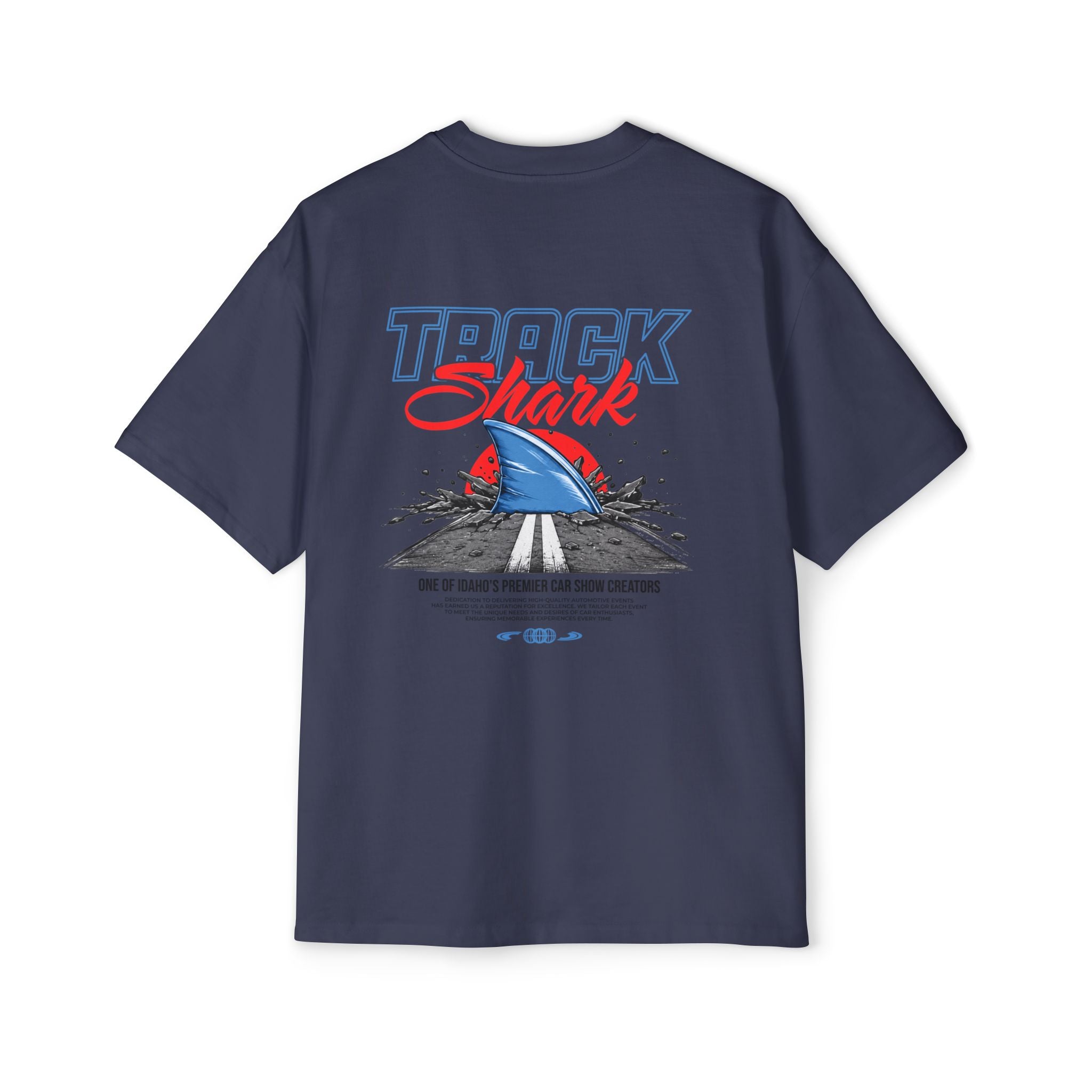 TRACKSHARK CLUB — Retro Racing Shark Graphic Shirt