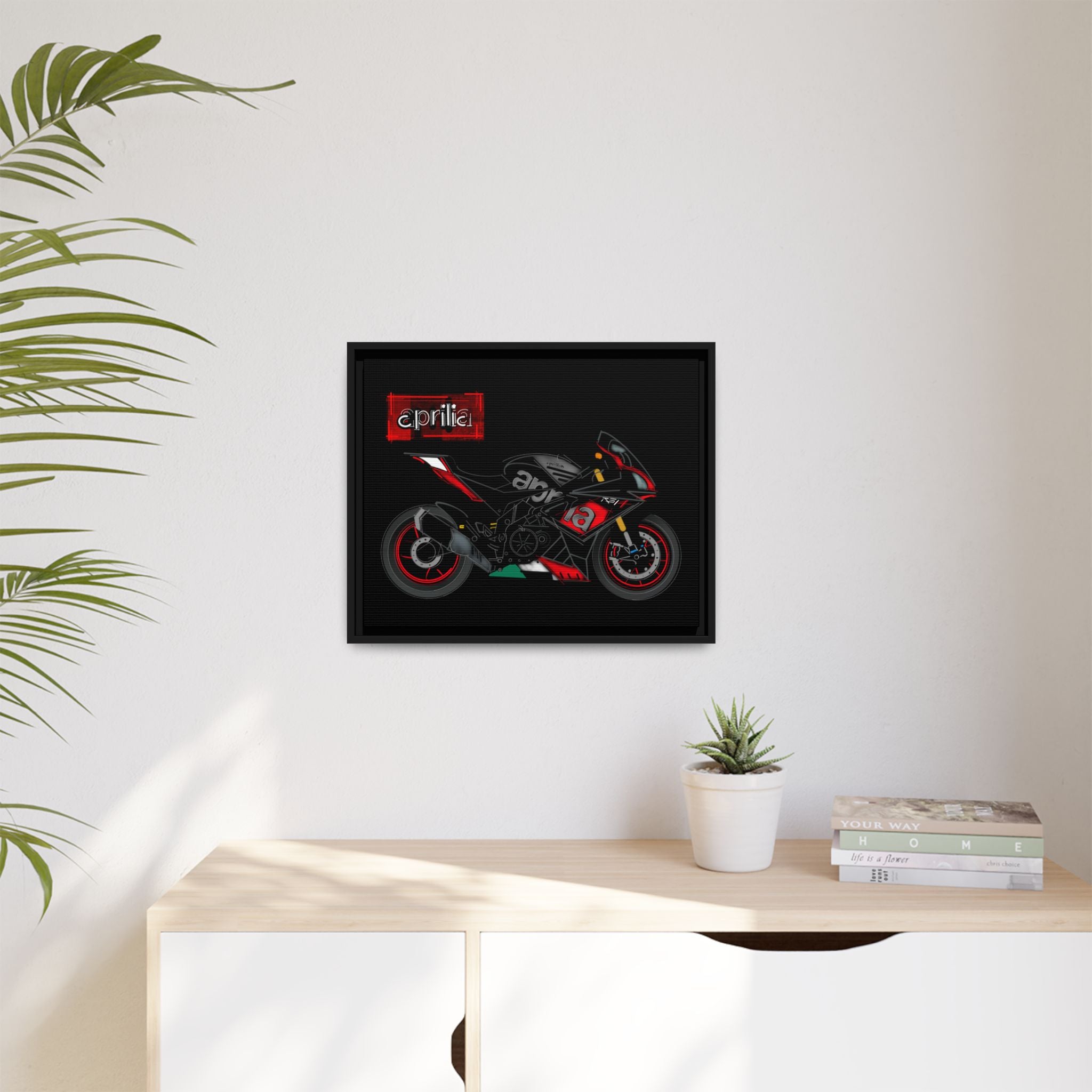 Aprilia + Logo Framed