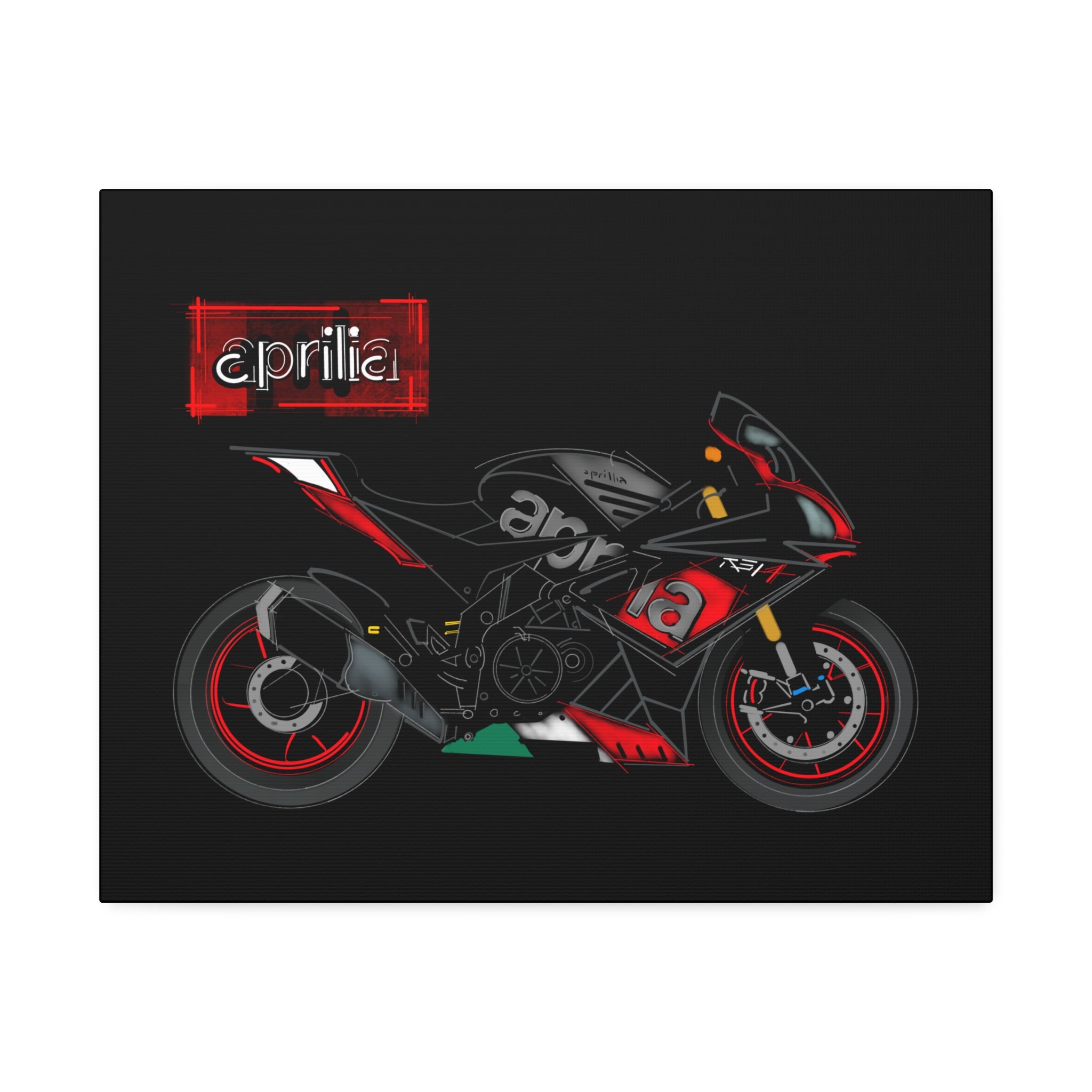 Aprilia + Logo Canvas