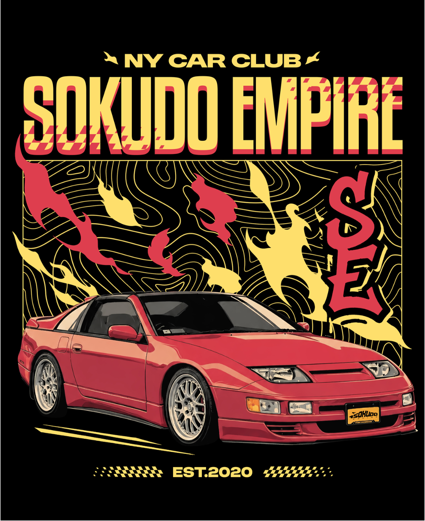 SOKUDO EMPIRE Retro JDM Car Club Shirt - Women's