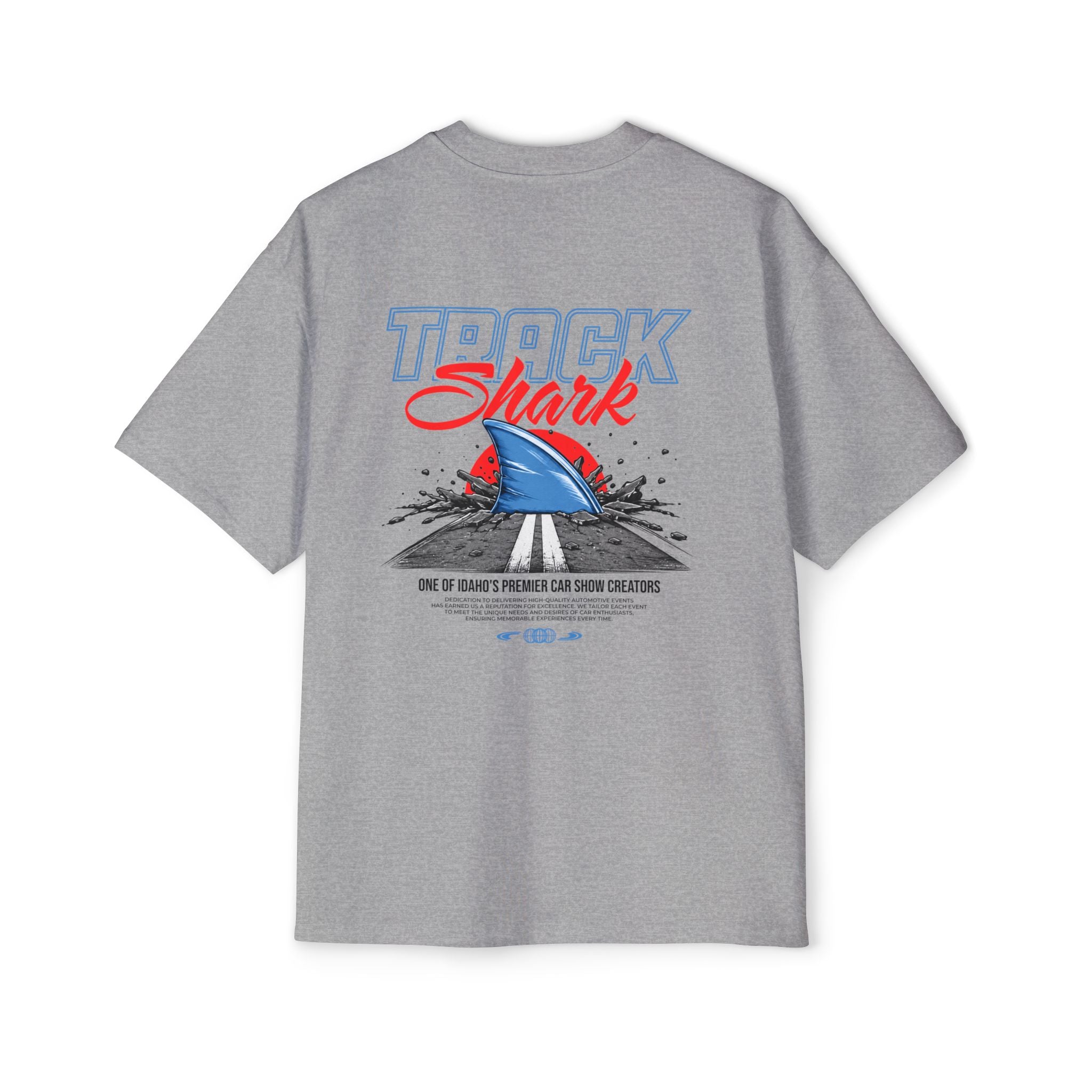 TRACKSHARK CLUB — Retro Racing Shark Graphic Shirt