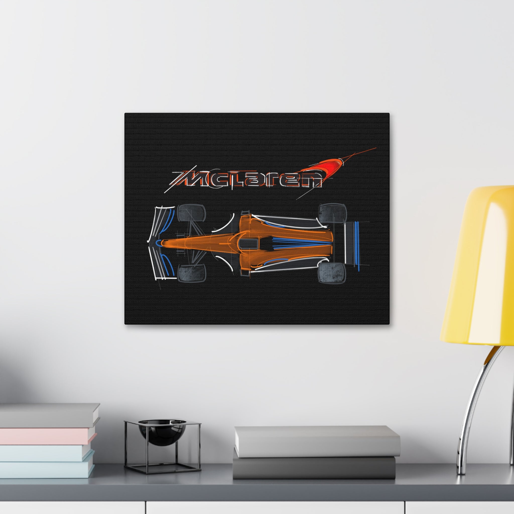 McLaren F1 Overhead + Logo Canvas