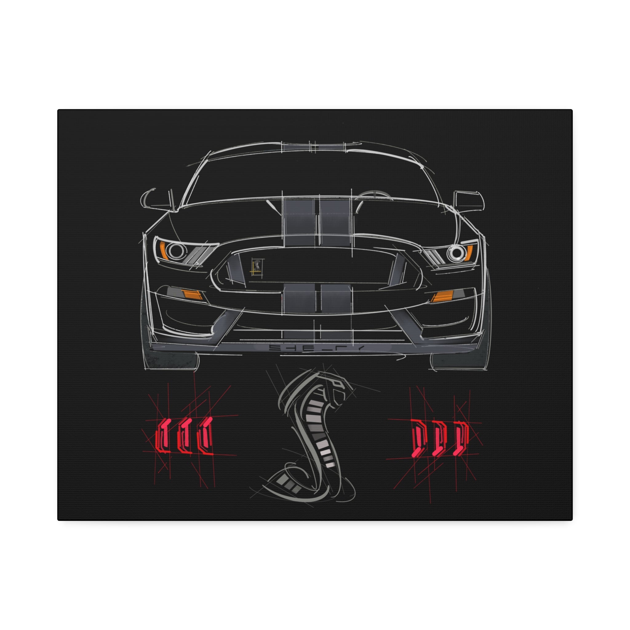 GT350 Front + Taillights Canvas