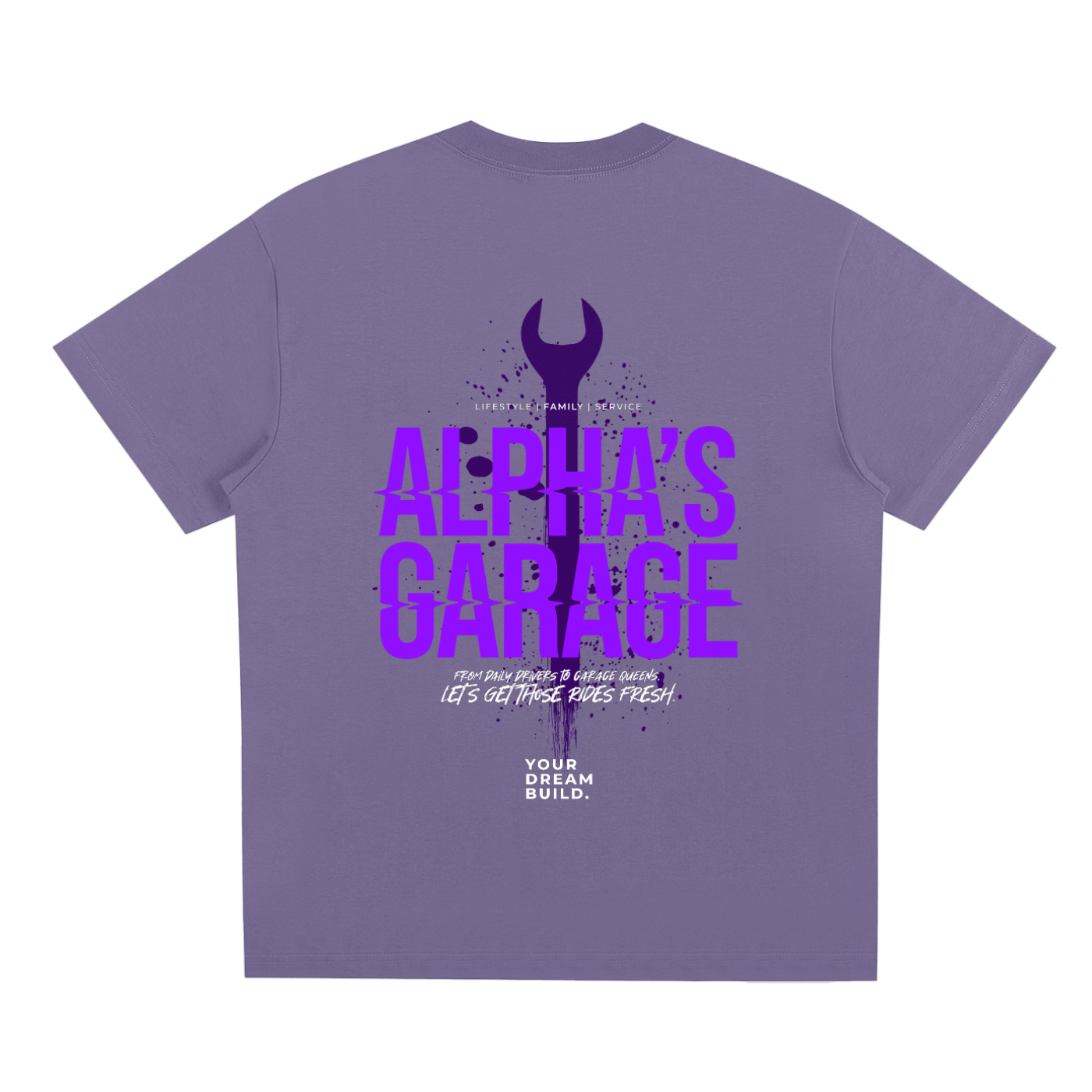 ALPHA'S GARAGE Mechanic Logo Cooling Shirt