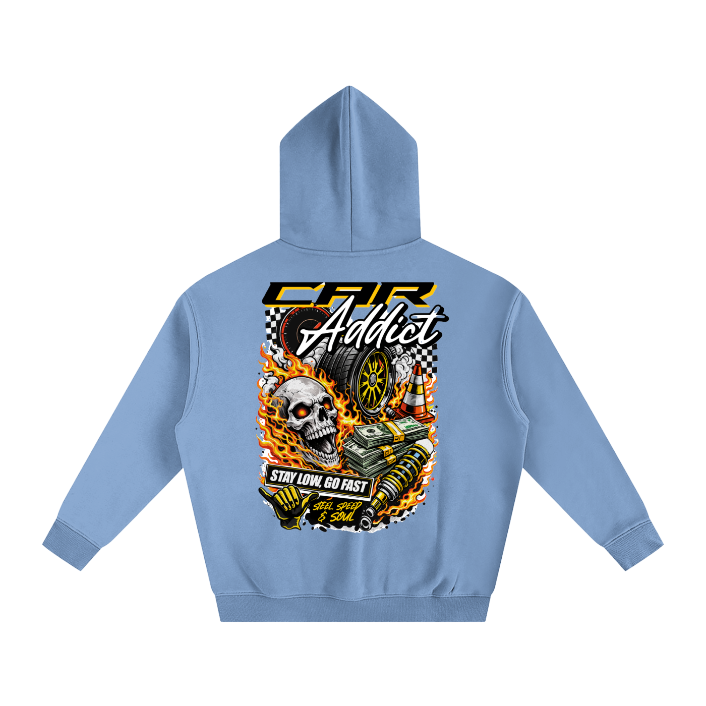 ModPro 'Stay Low Go Fast' Skull Racing Hoodie
