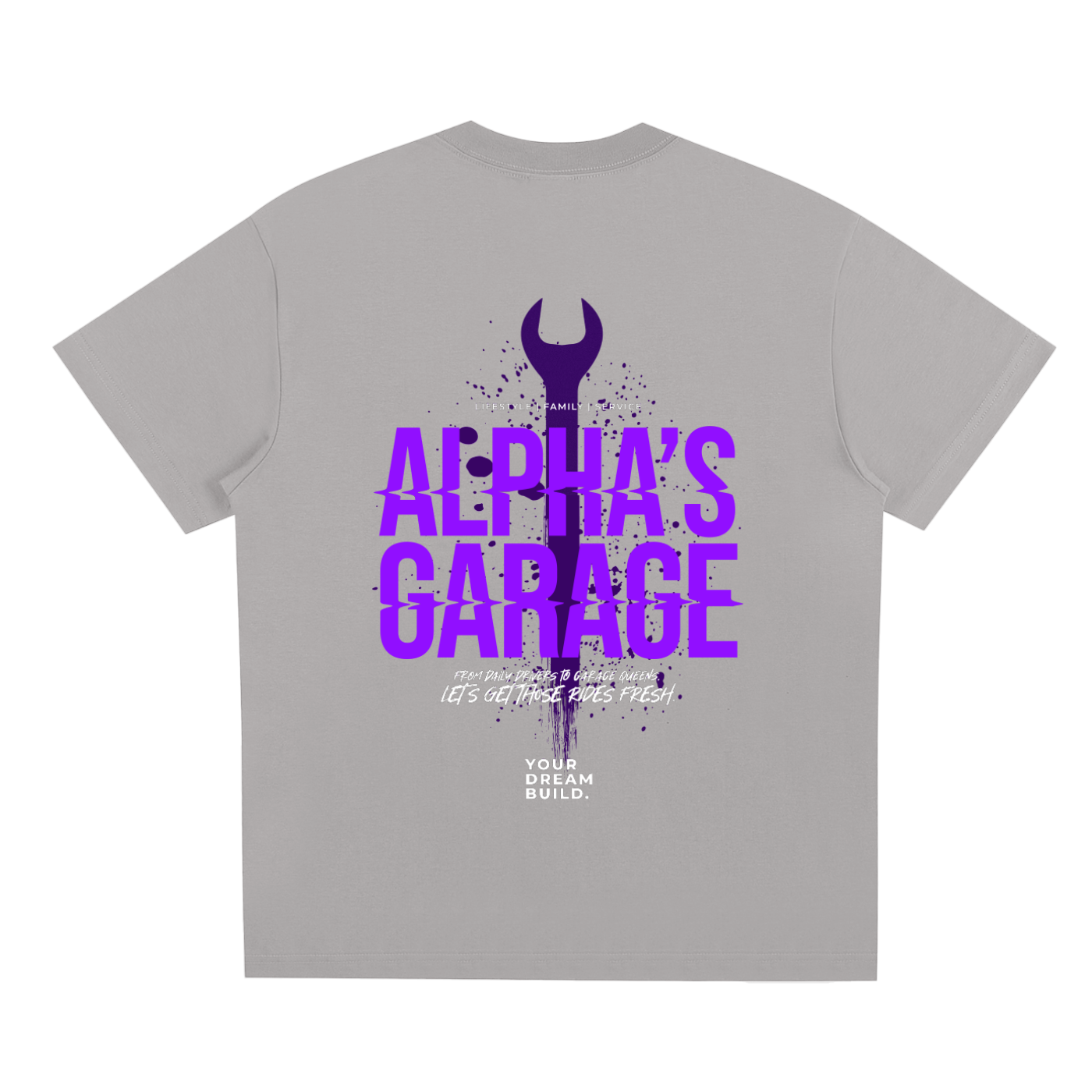 ALPHA'S GARAGE Mechanic Logo Cooling Shirt