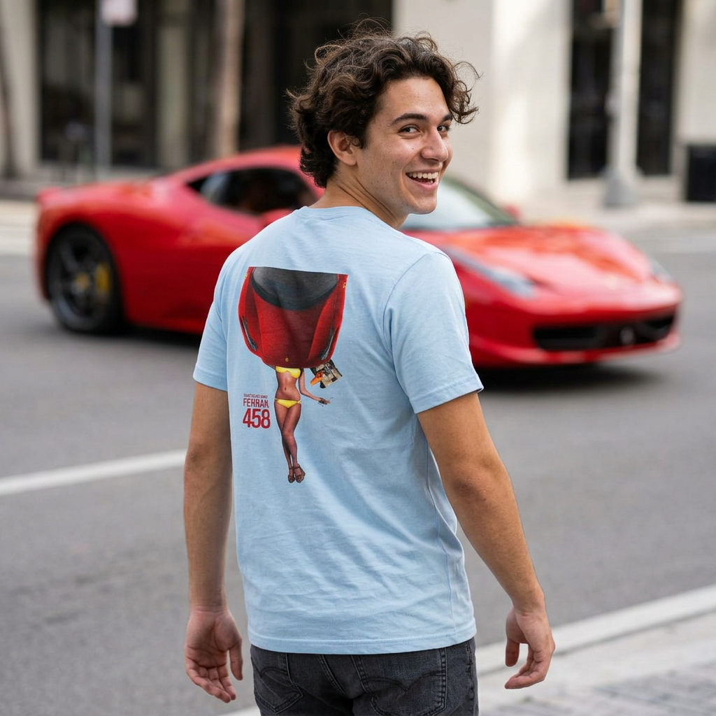 ModPro Pin Up Car Art Lightweight Shirt