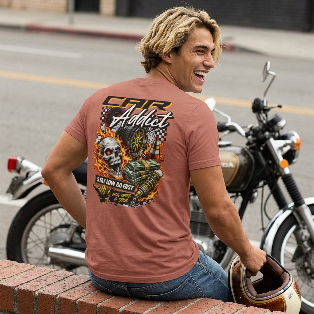 ModPro "Stay Low Go Fast" Skull Racing Lightweight Tee