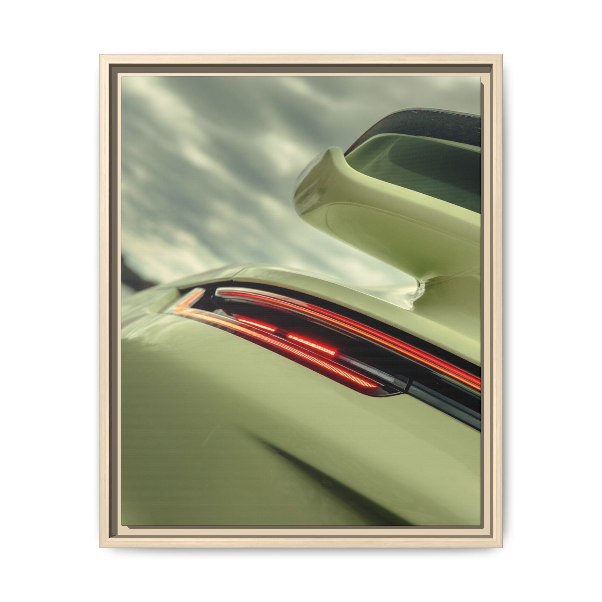 Sports Car Rear Detail Framed Canvas