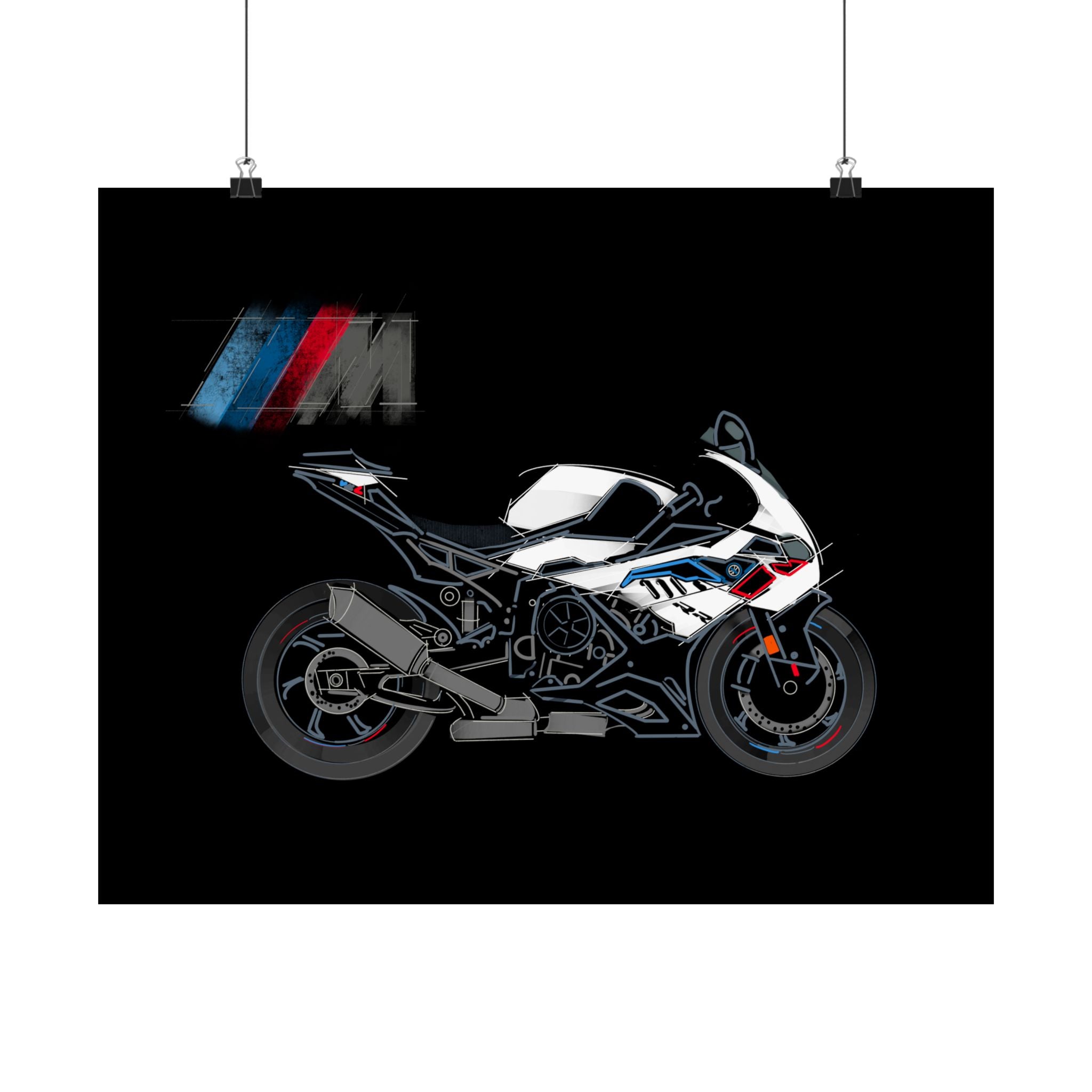 BMW Bike + Logo Poster