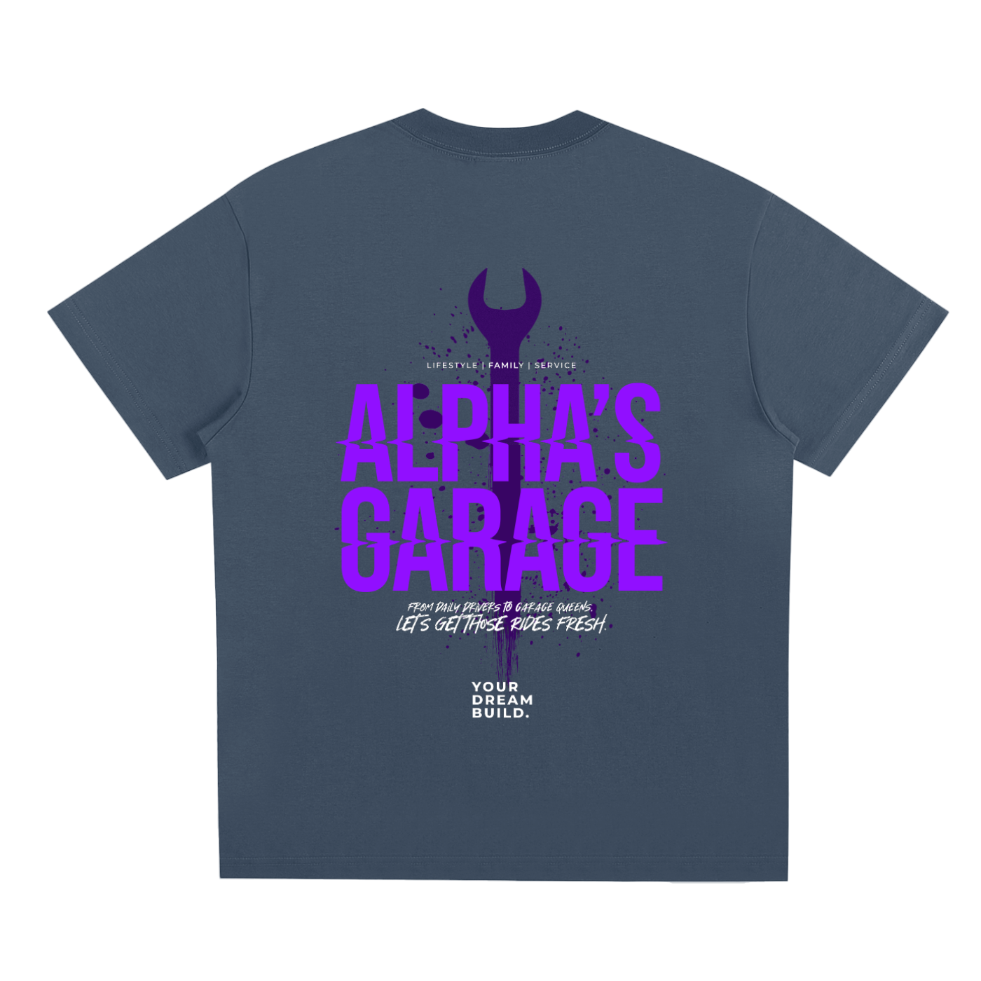 ALPHA'S GARAGE Mechanic Logo Cooling Shirt