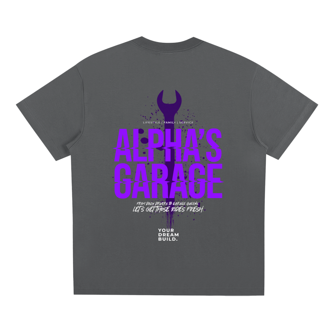 ALPHA'S GARAGE Mechanic Logo Cooling Shirt