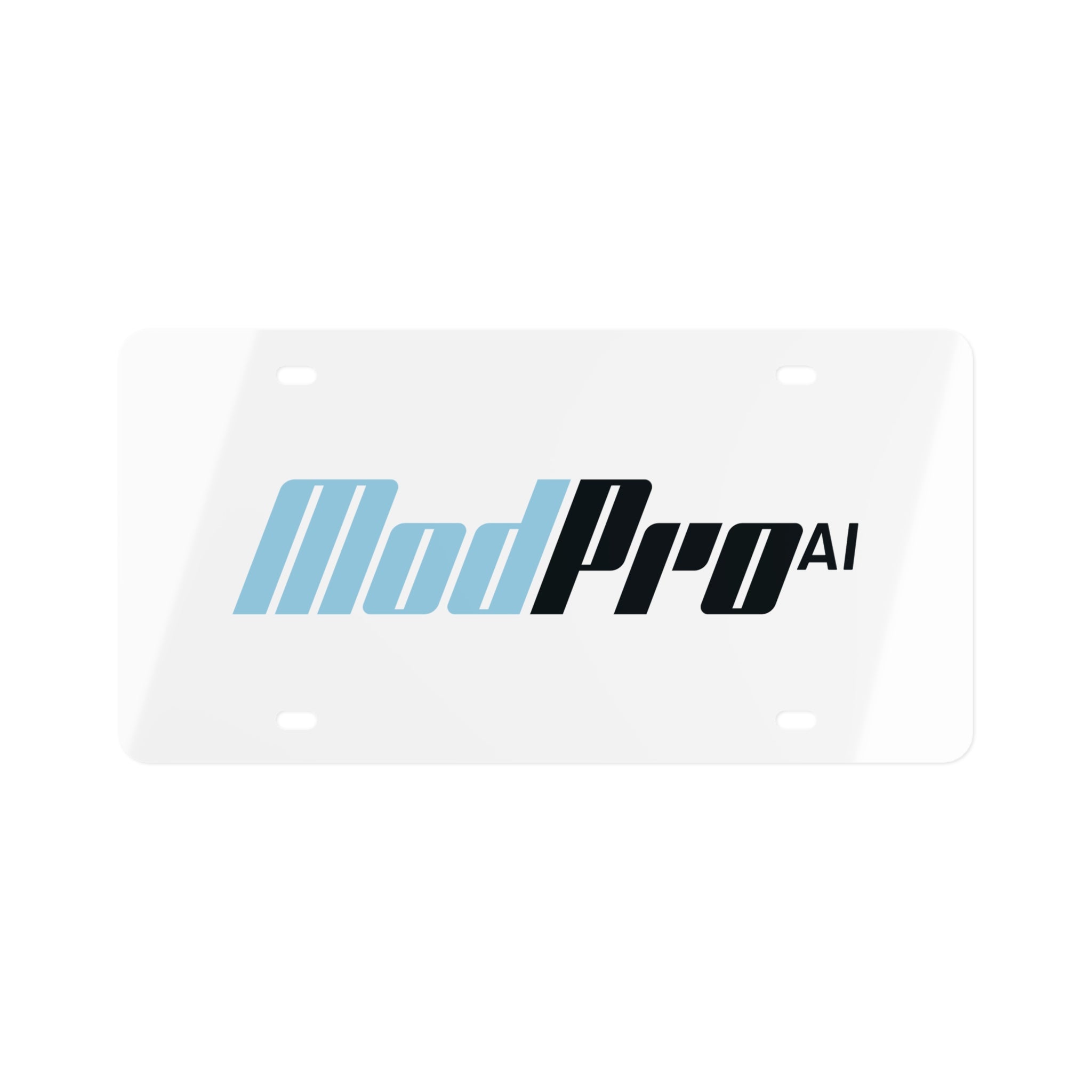 ModPro License Plate — White