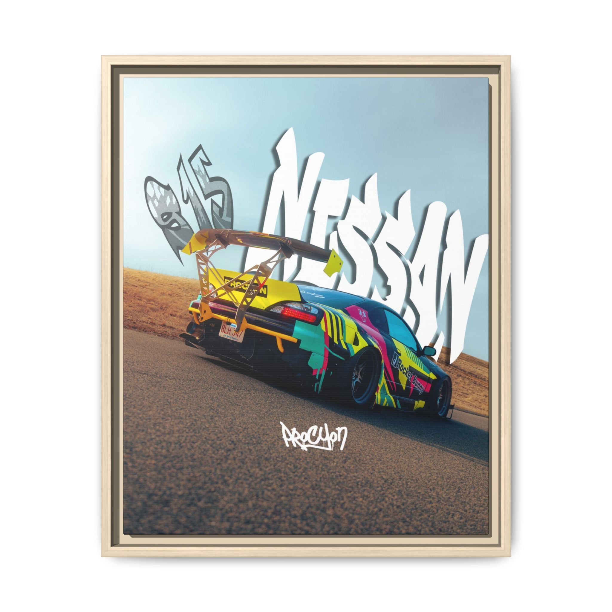 Nissan Skyline Racing Framed Canvas