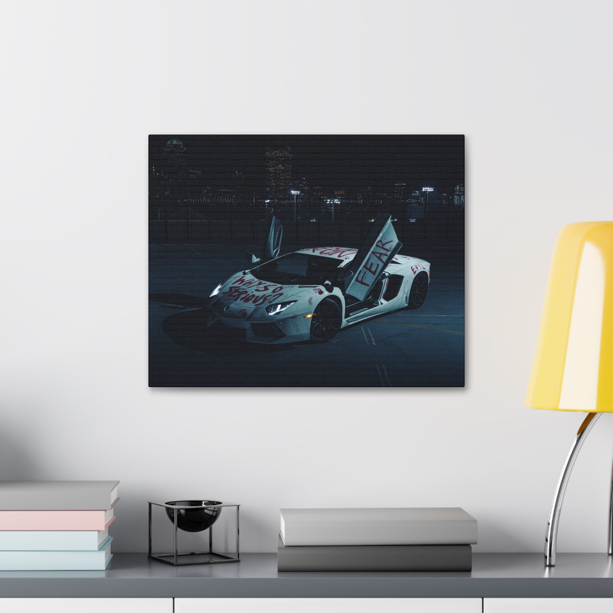 Lamborghini 'Fear' Graffiti Canvas