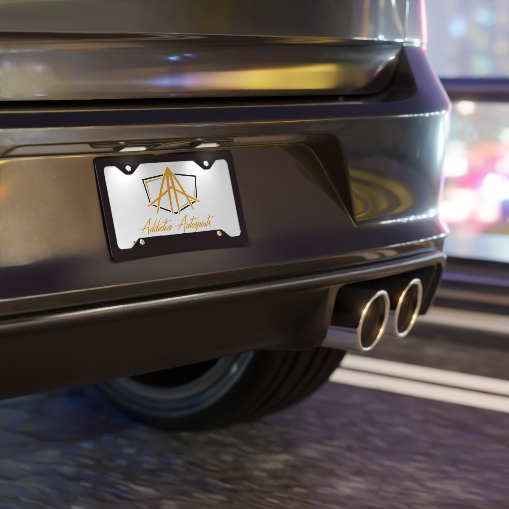 ADDICTIVE AUTO Logo Vanity Plate