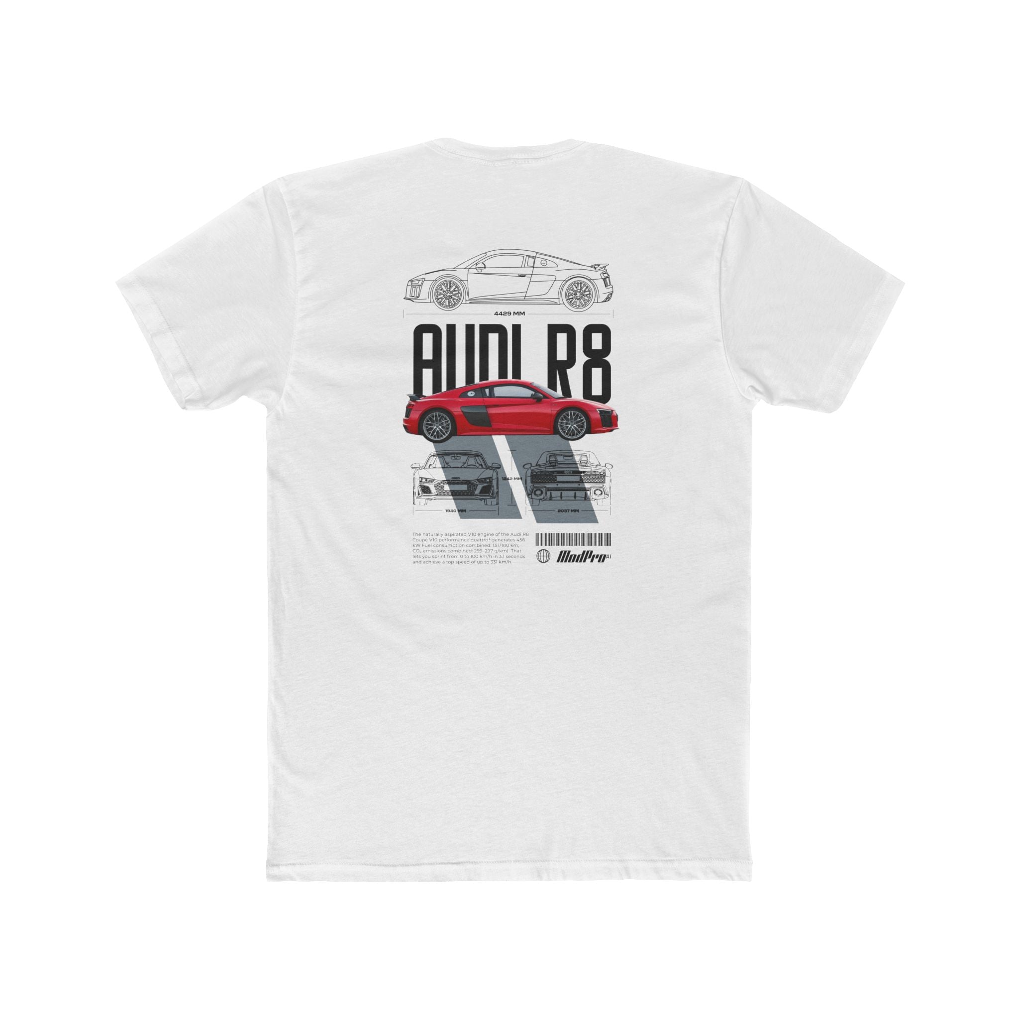 ModPro Audi R8 Blueprint Lightweight Tee