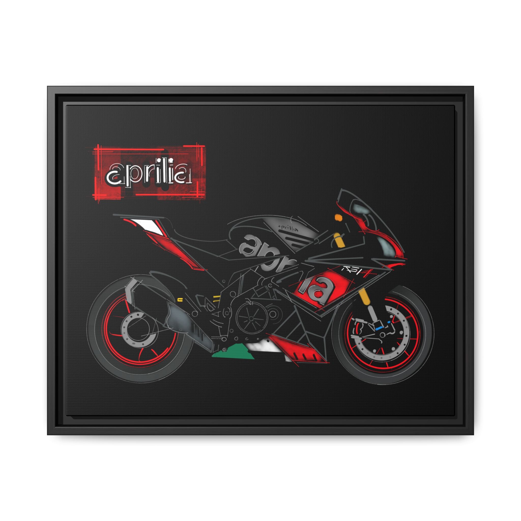 Aprilia + Logo Framed