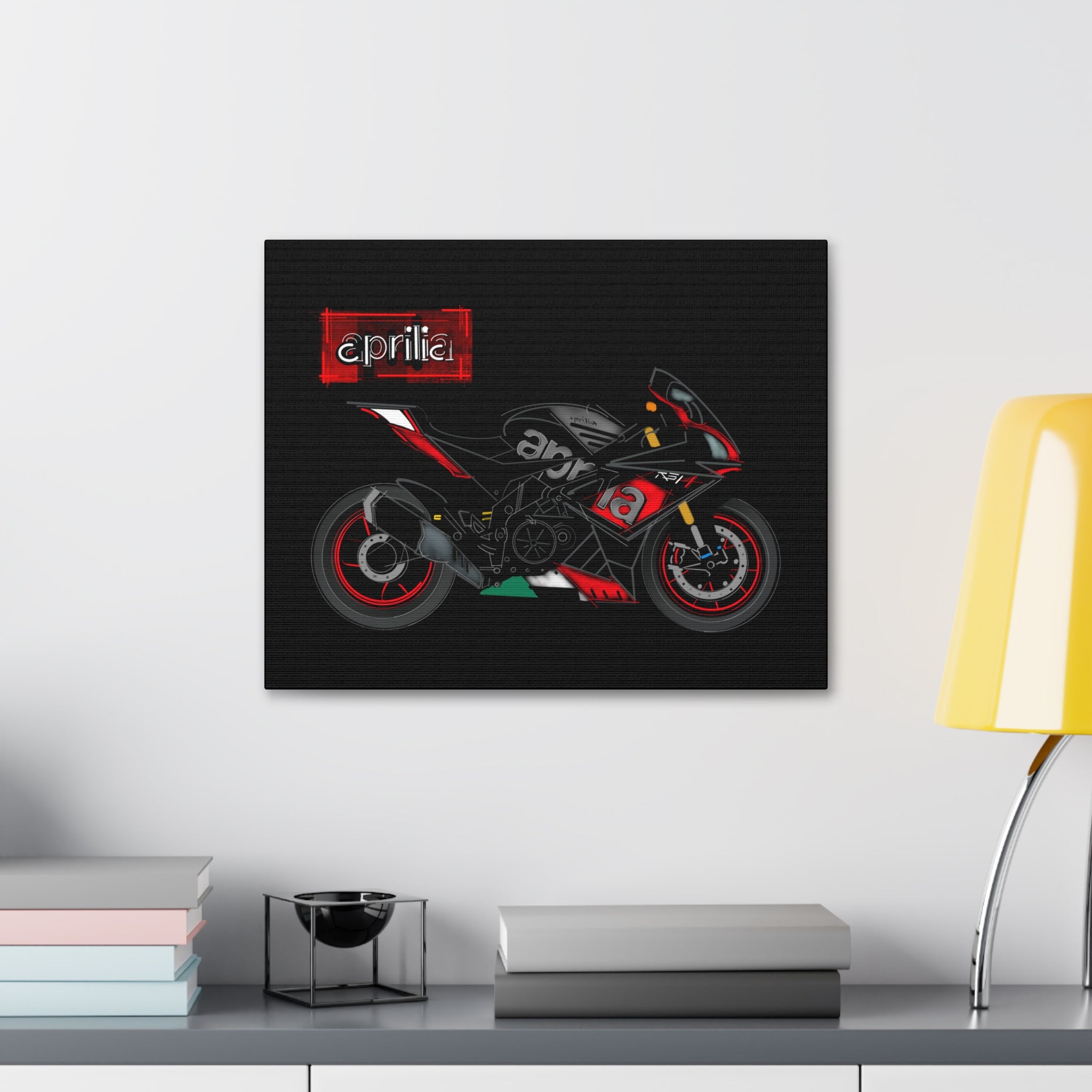 Aprilia + Logo Canvas