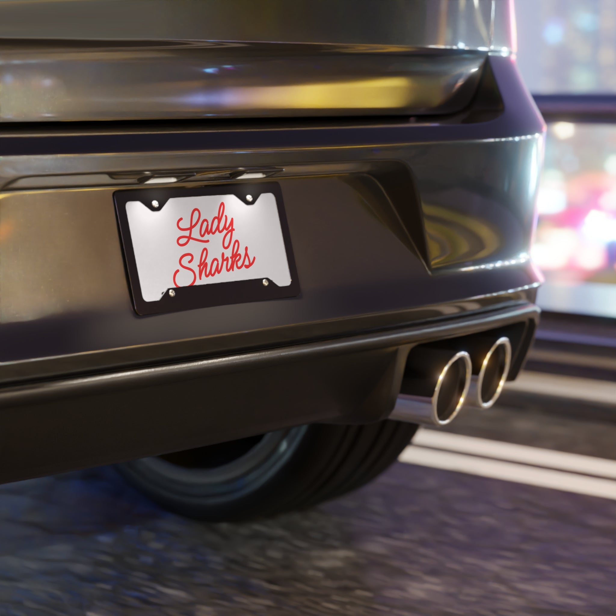 LADY SHARKS Vanity Plate