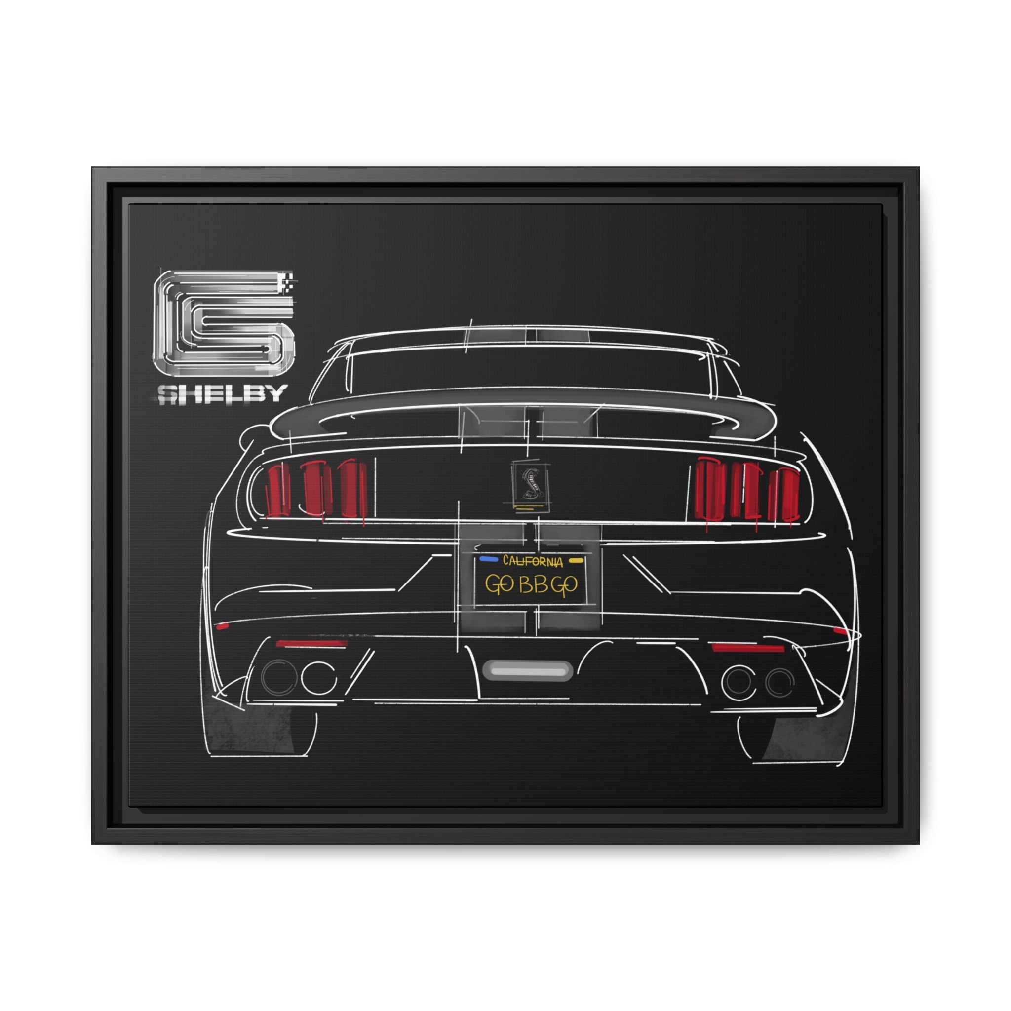 GT350 Rear + CS Framed