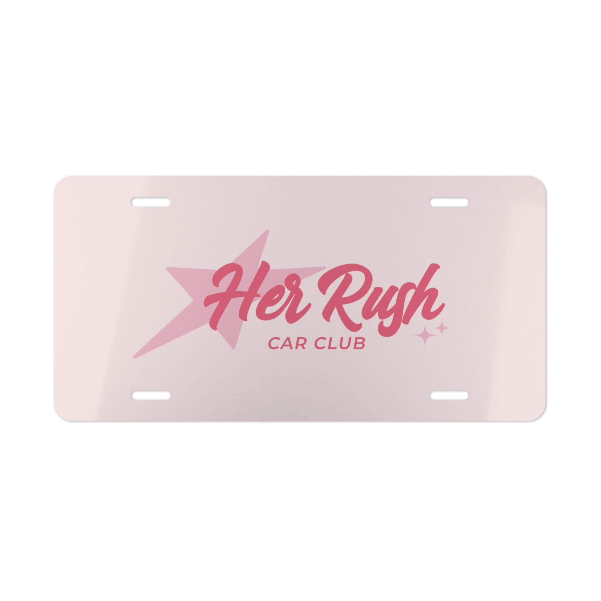 HER_RUSH Car Club Vanity Plate