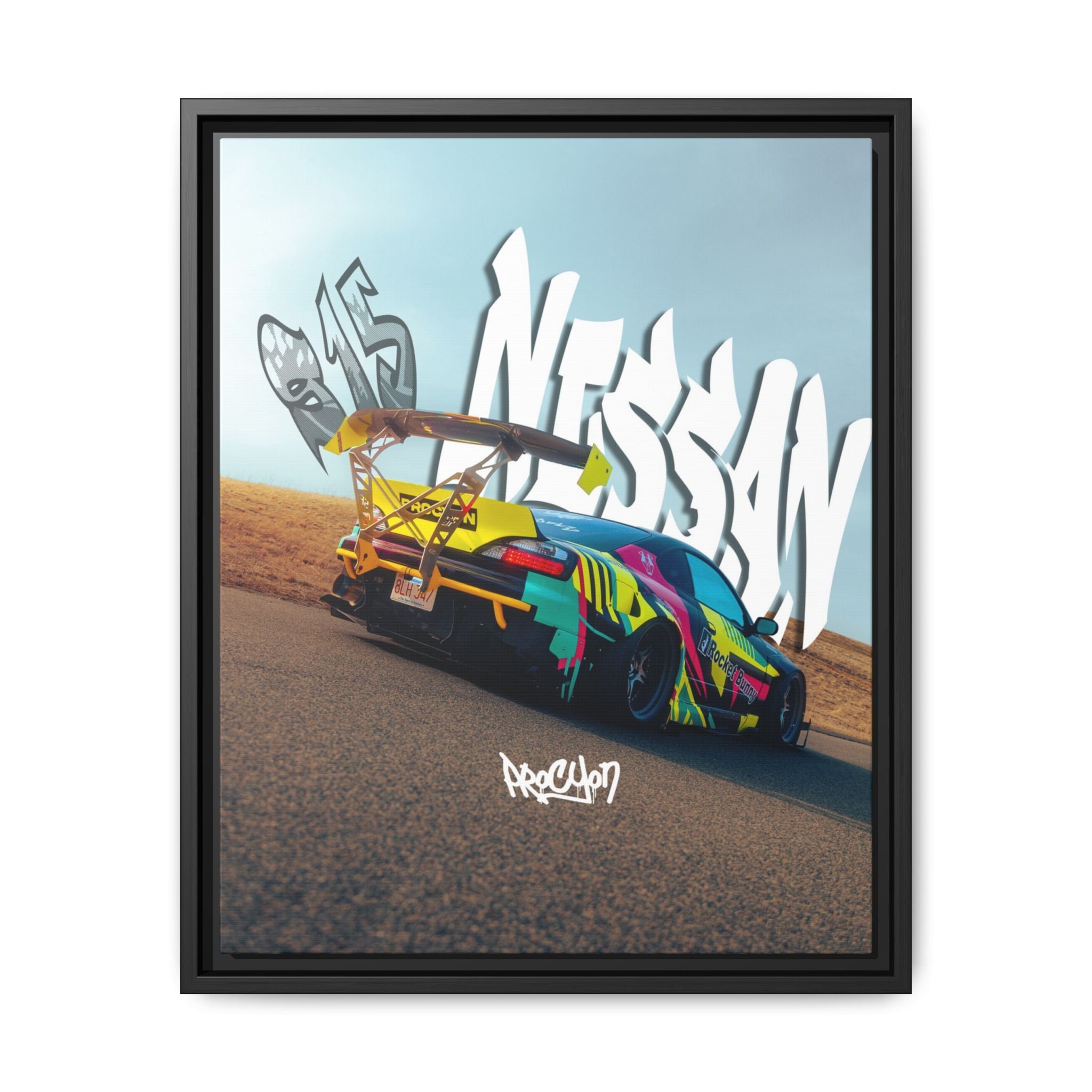 Nissan Skyline Racing Framed Canvas