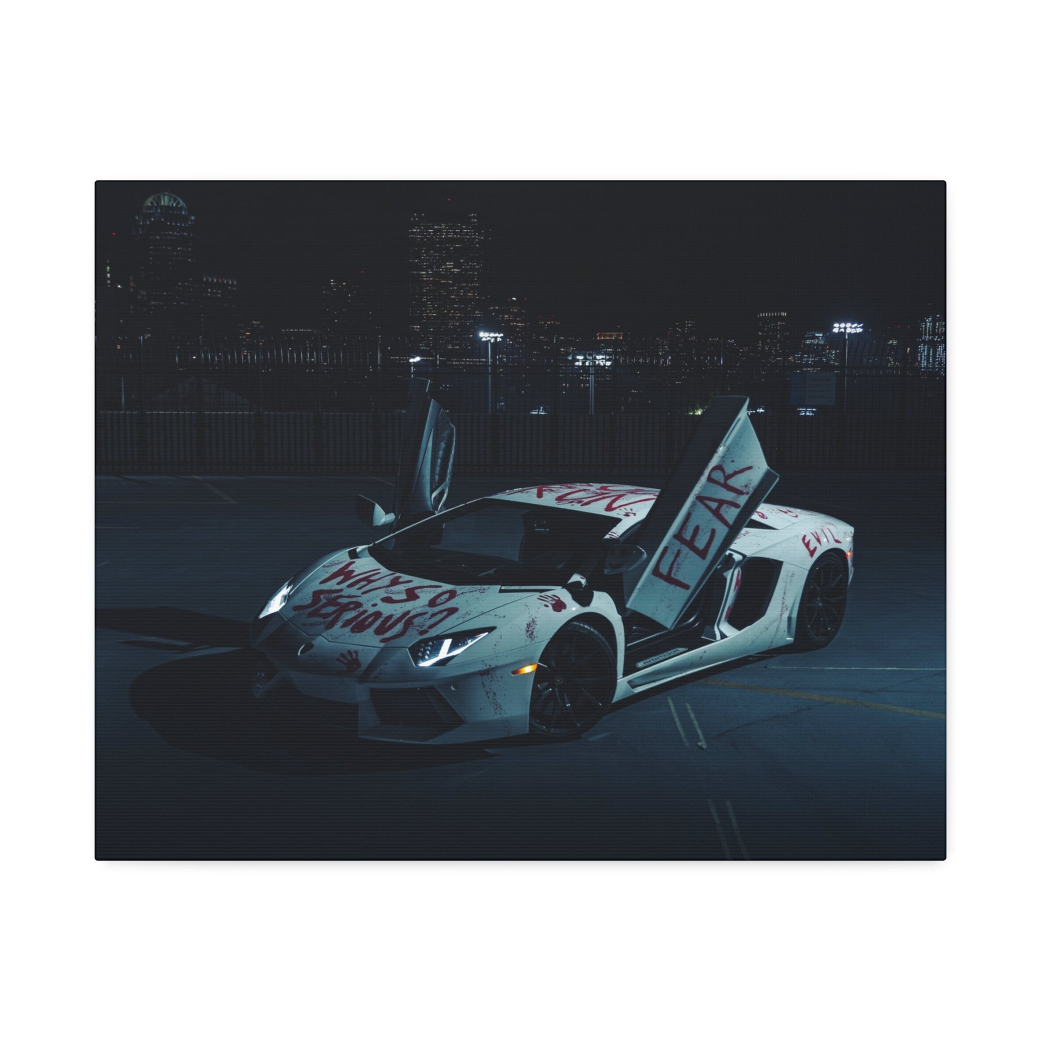 Lamborghini 'Fear' Graffiti Canvas