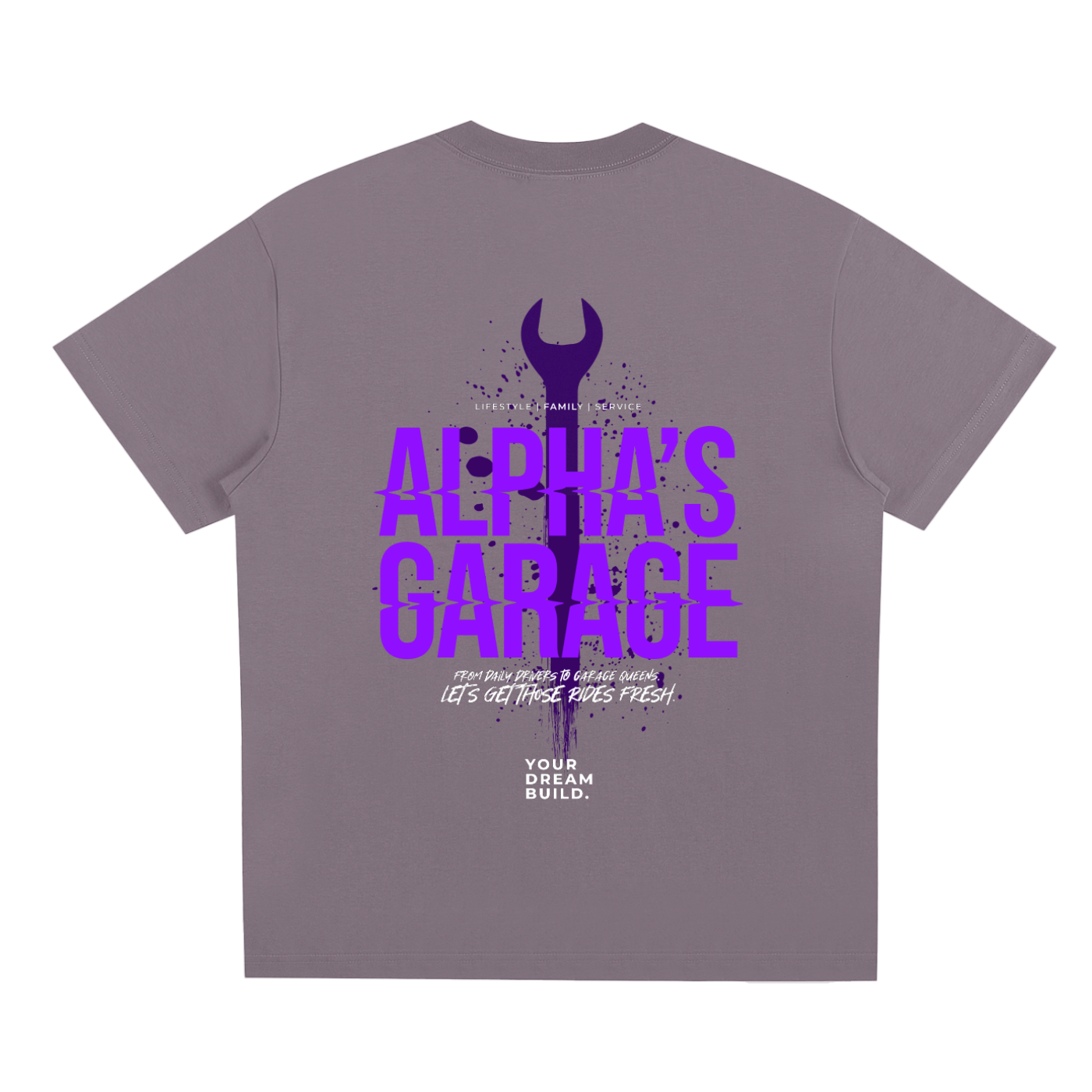 ALPHA'S GARAGE Mechanic Logo Cooling Shirt
