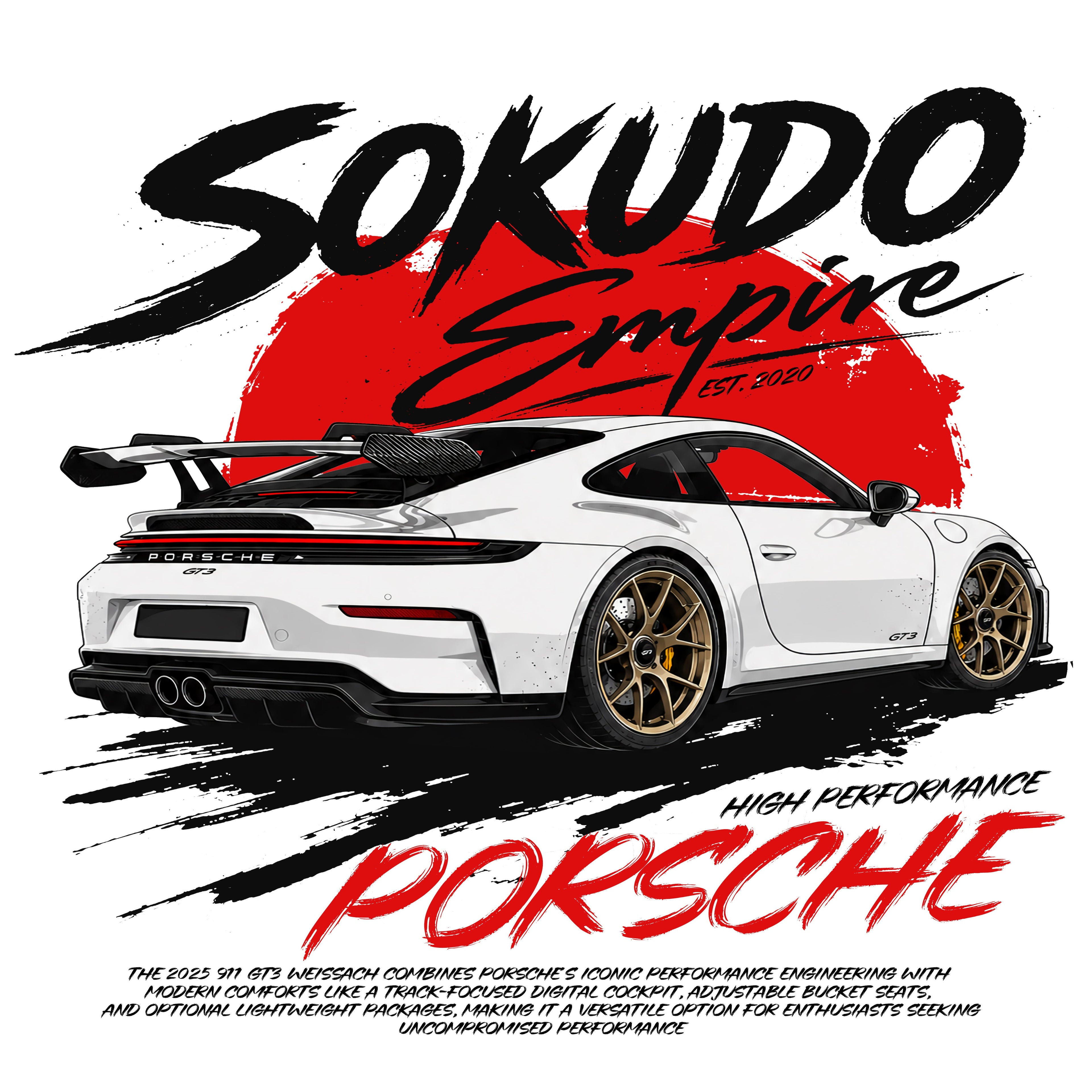 SOKUDO EMPIRE Porsche GT3 Racing Cooling Shirt