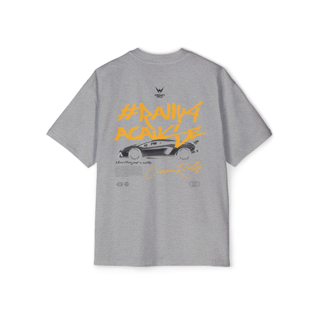 Crown Rally Graphic "#Rally4ACause" Car Print Shirt Light