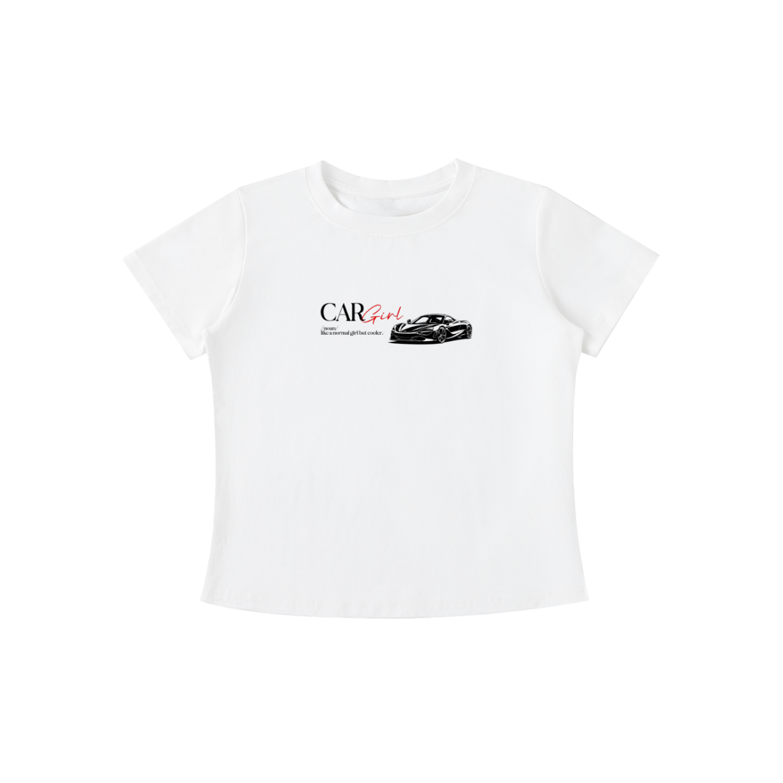 Women's Stone Washed Car Girl Shirt