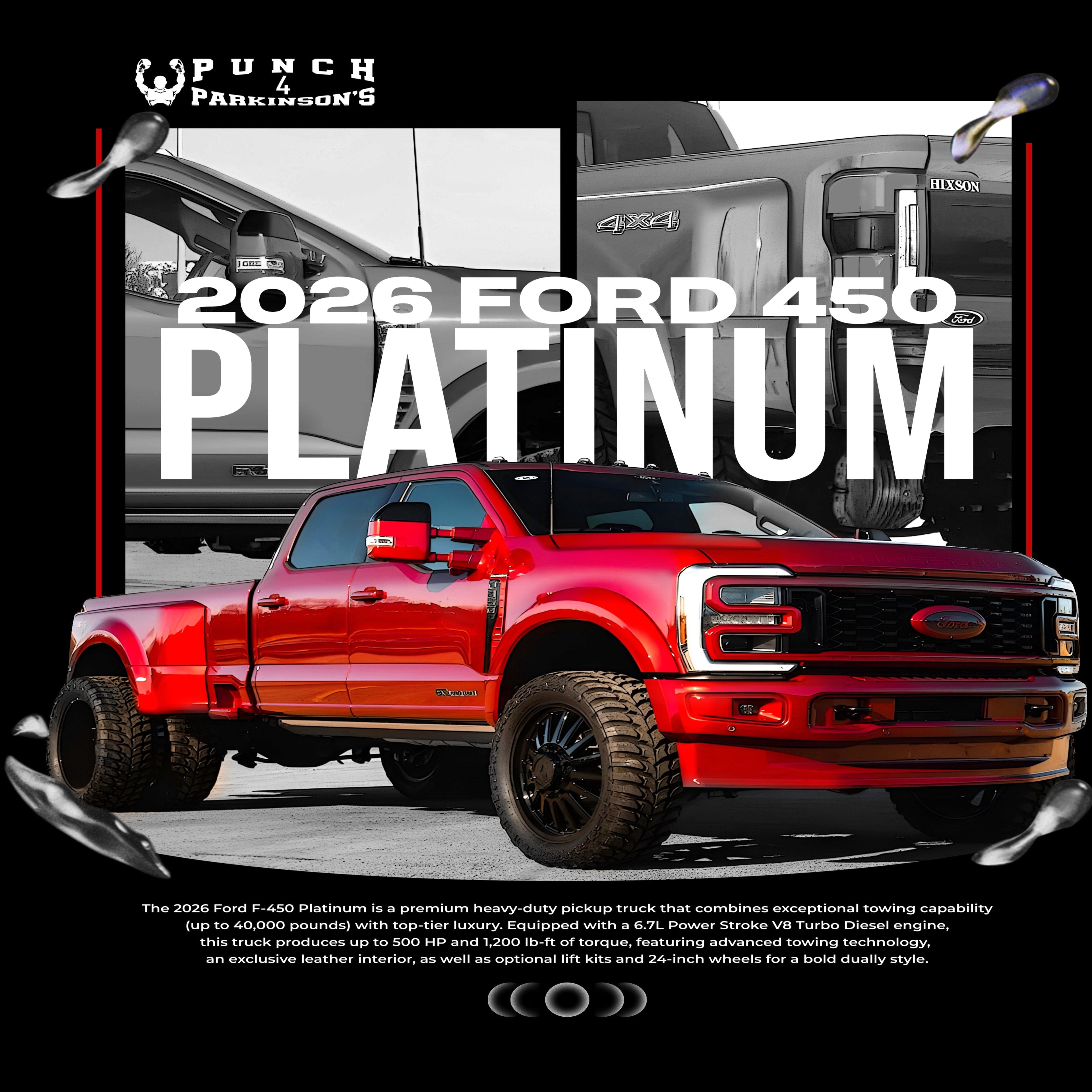 Punch For Parkinson's Ford F-150 PLATINUM Graphic Tee