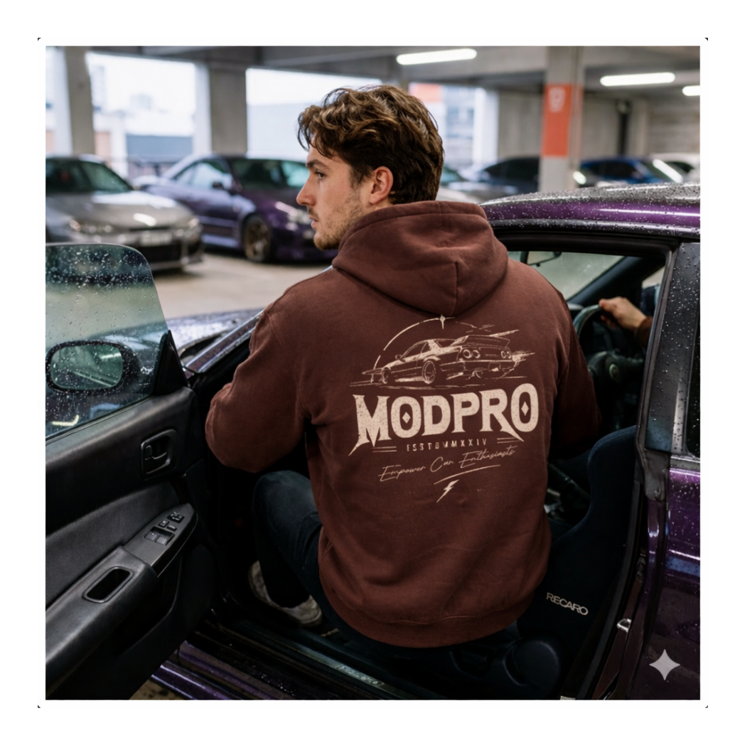 ModPro Empower Vintage Car Hoodie
