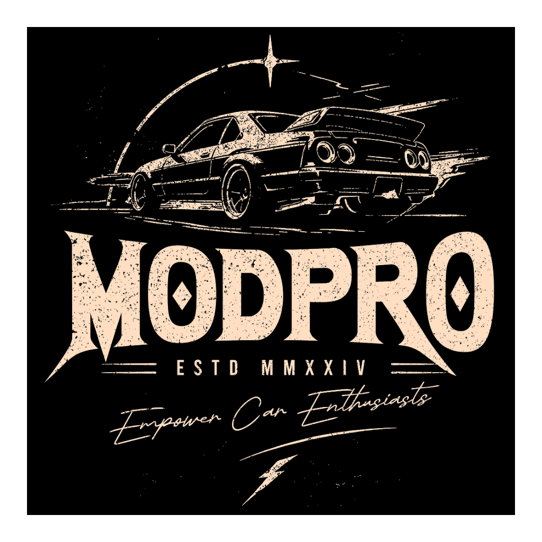 ModPro Empower Vintage Car Shirt