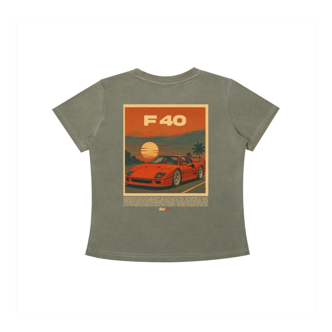 ModPro Stone Washed F40 Retro Sunset Tee - Women's