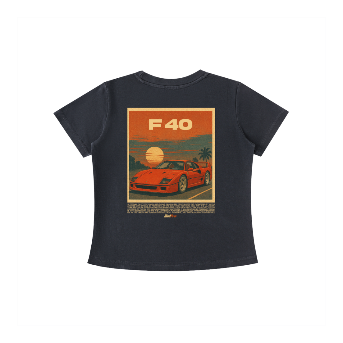 ModPro Stone Washed F40 Retro Sunset Tee - Women's
