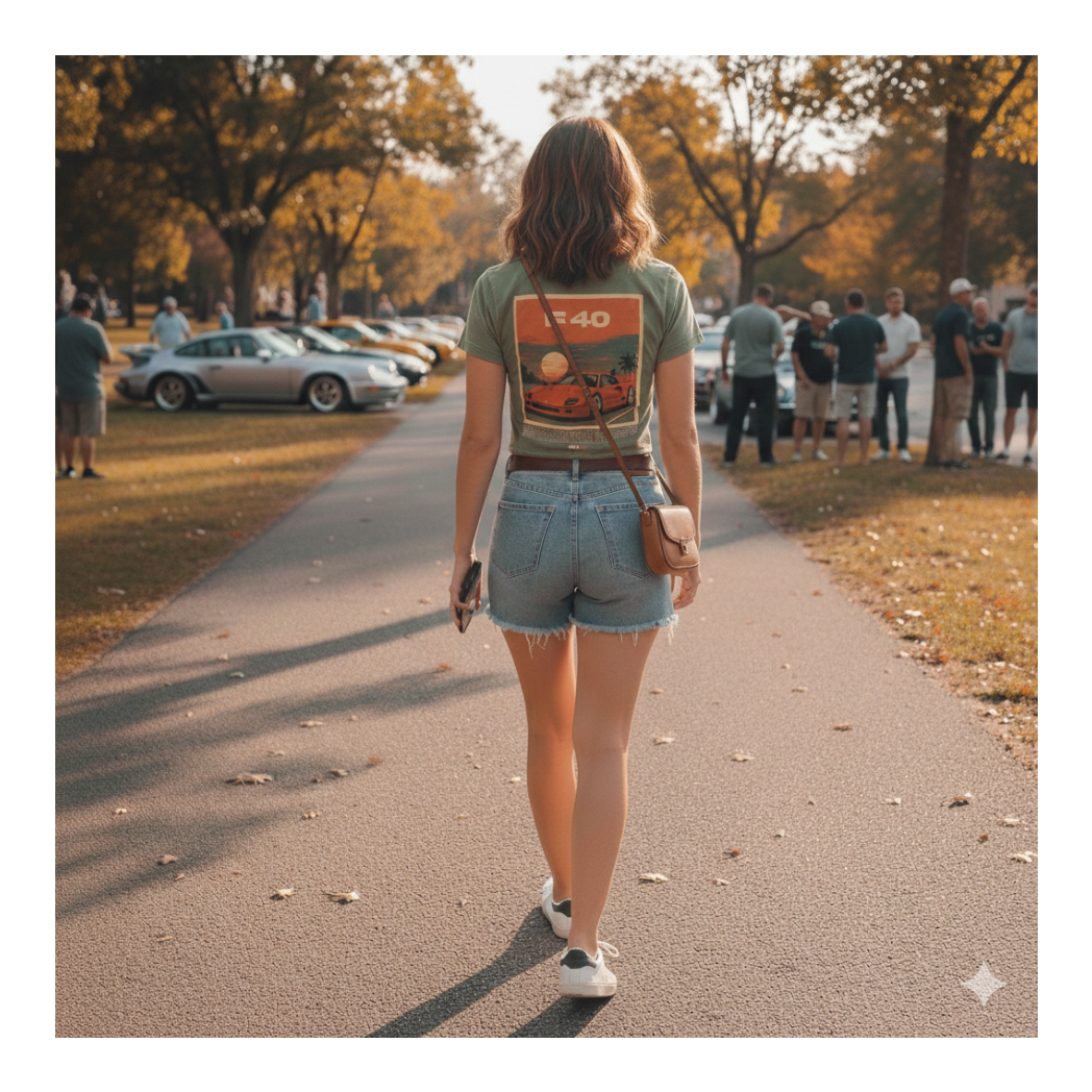 ModPro Stone Washed F40 Retro Sunset Tee - Women's