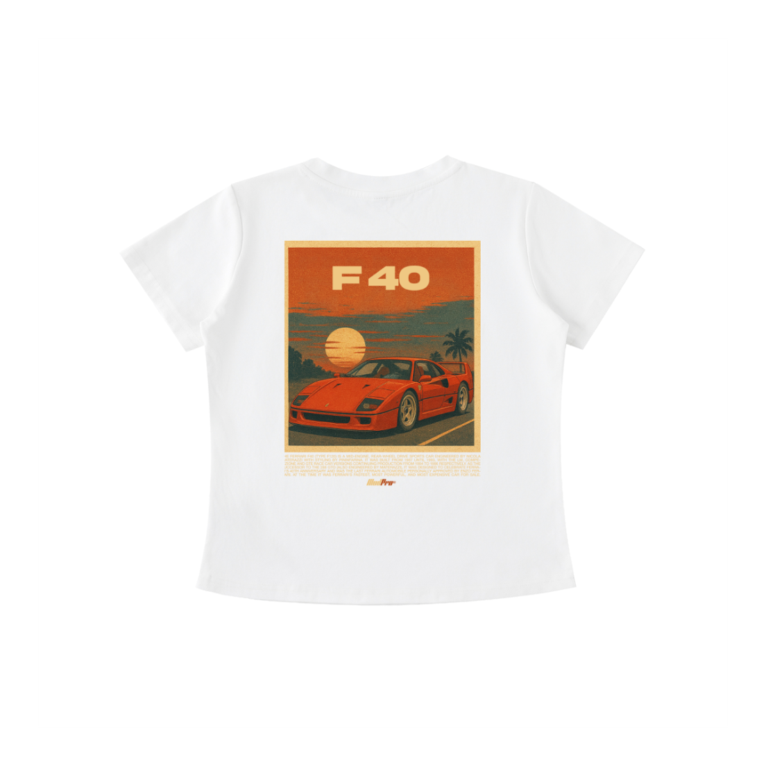 ModPro Stone Washed F40 Retro Sunset Tee - Women's