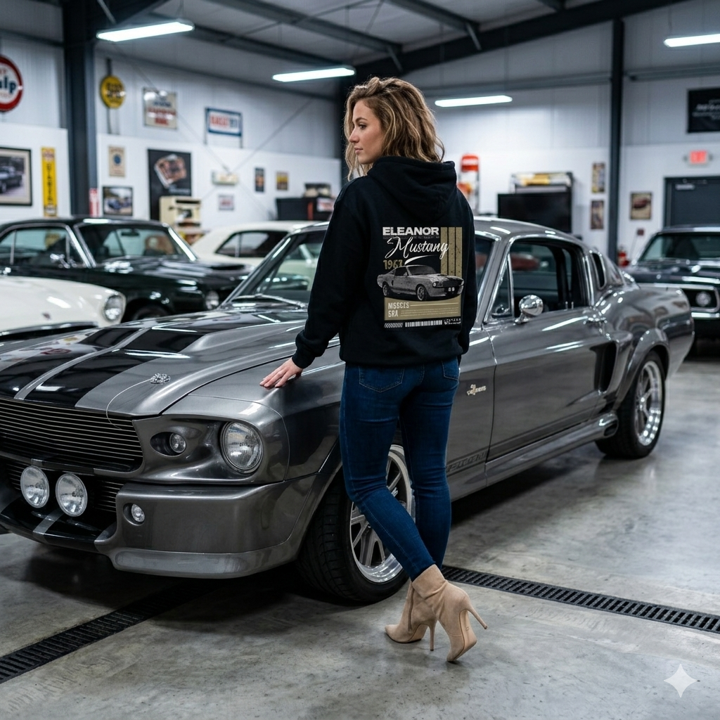 Punch For Parkinson's 1967 Eleanor Mustang Graphic Hoodie