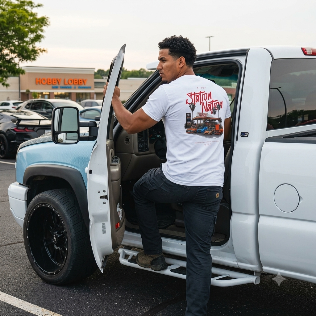 STATION NATION Gas Station Graphic Lightweight Shirt