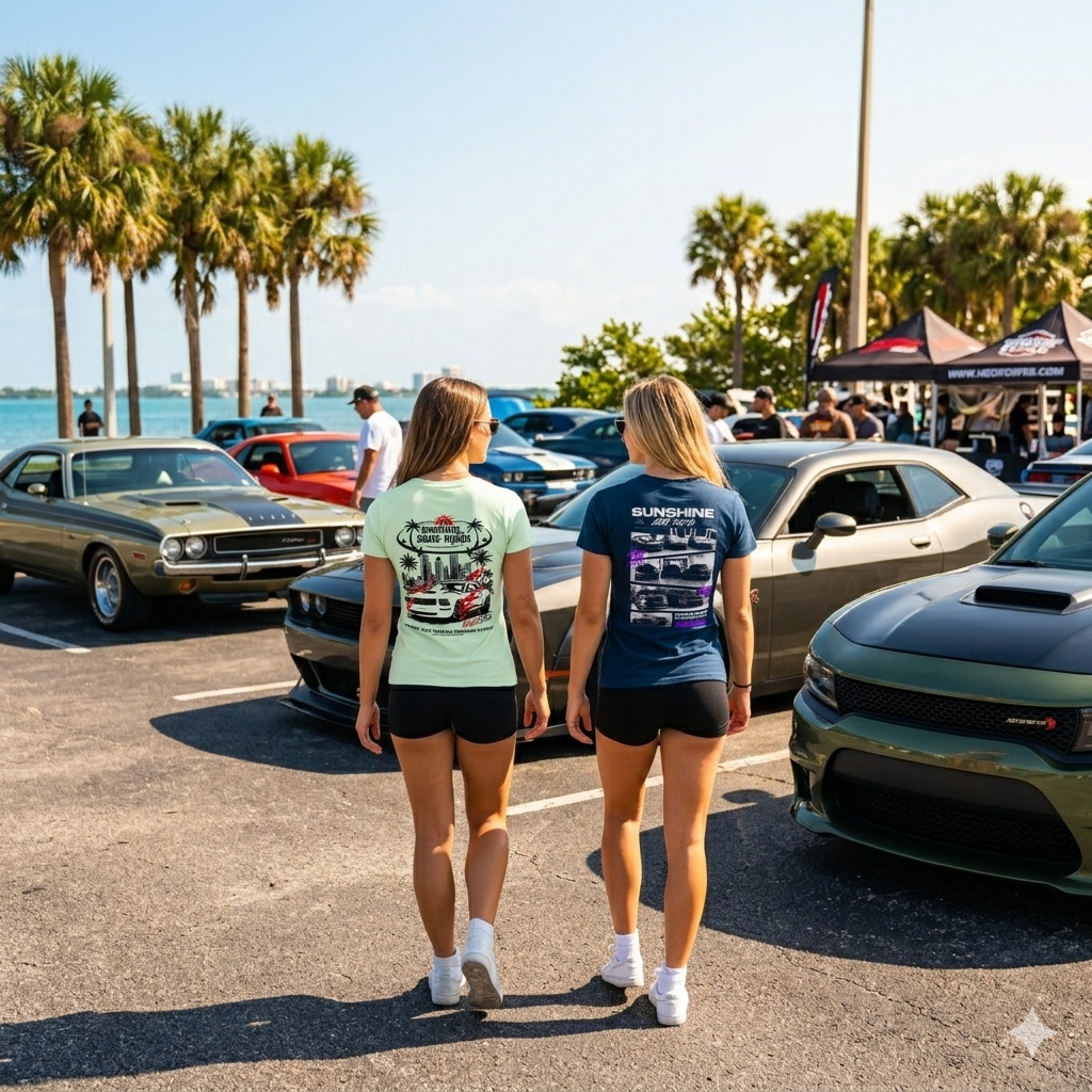SUNSHINE STATE MAFIA— Retro Automotive Shirt - Women's