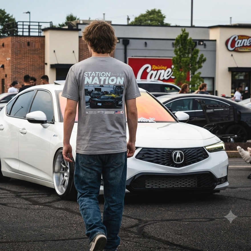 STATION NATION Vintage Car Lightweight Shirt