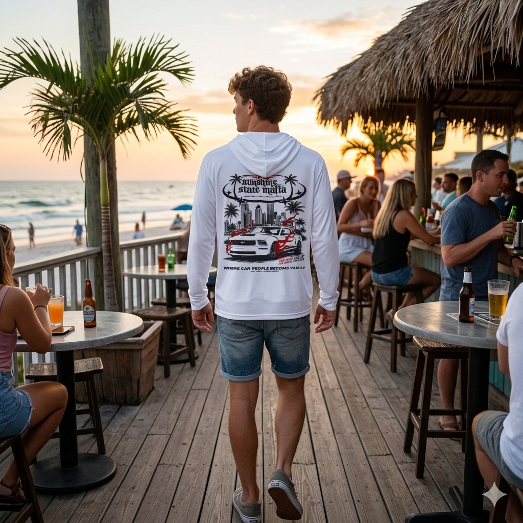 SUNSHINE STATE MAFIA Light Warmup Hoodie - White