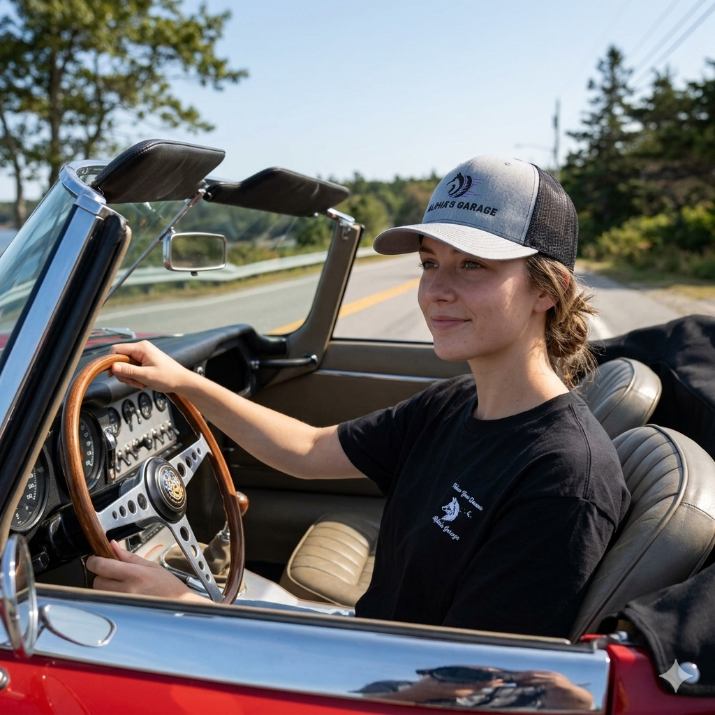 ALPHA'S GARAGE Trucker Hat